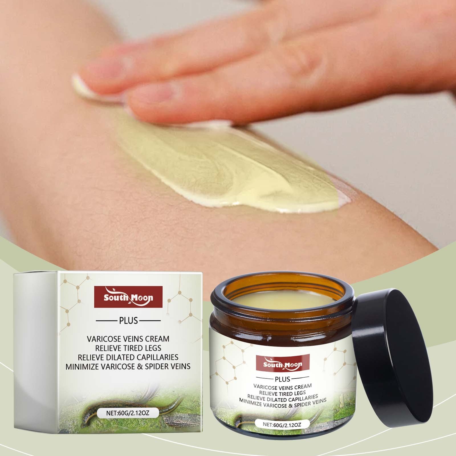 South Moon Leg Care Cream, Gentle Nourishing Massage To Relieve Leg Discomfort Daily Leg Care Cream - Image 3