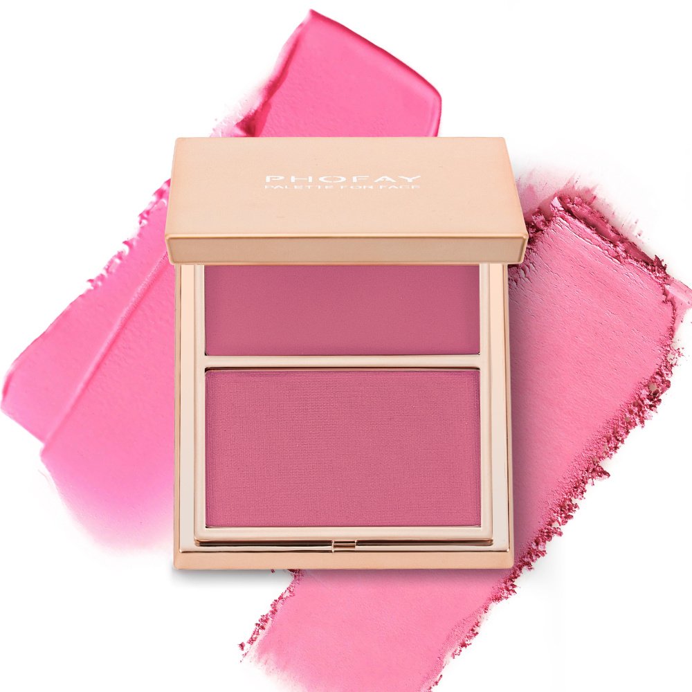 PHOFAY Double-Take Cream & Powder Blush Duo - Image 10