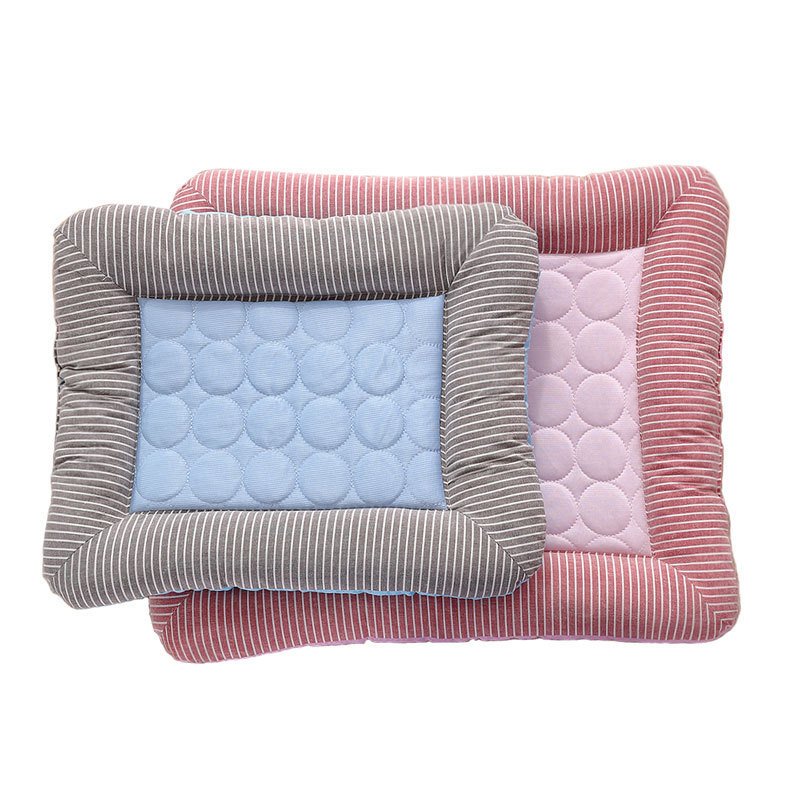 Pet Cooling Pad Bed For Dogs Cats Puppy Kitten Cool Mat Pet Blanket Ice Silk Material Soft For Summer Sleeping Blue Breathable - Image 4