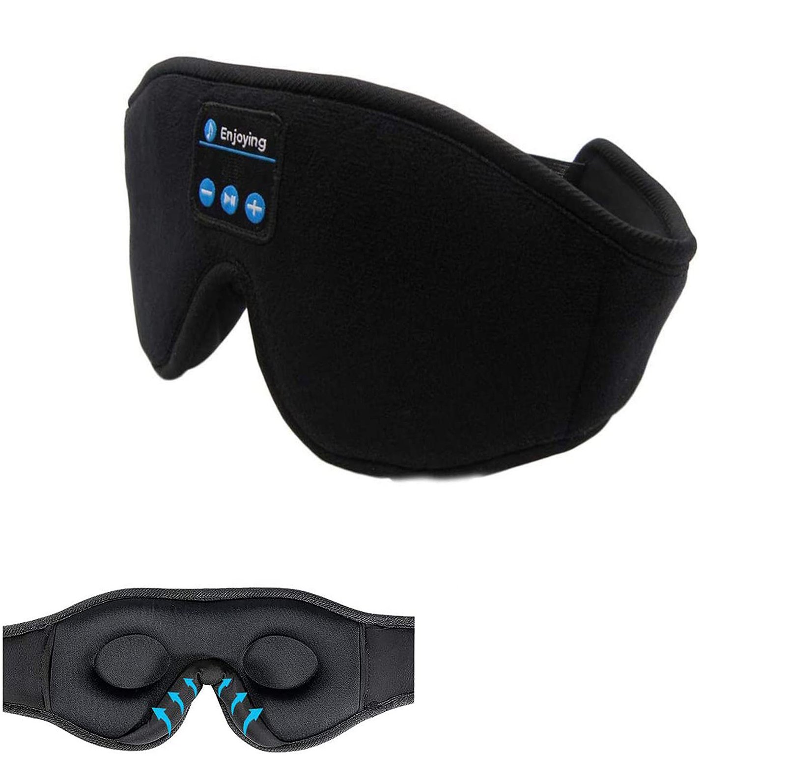 Wireless Call Stereo Music Blackout Sleep Eye Mask - Image 2