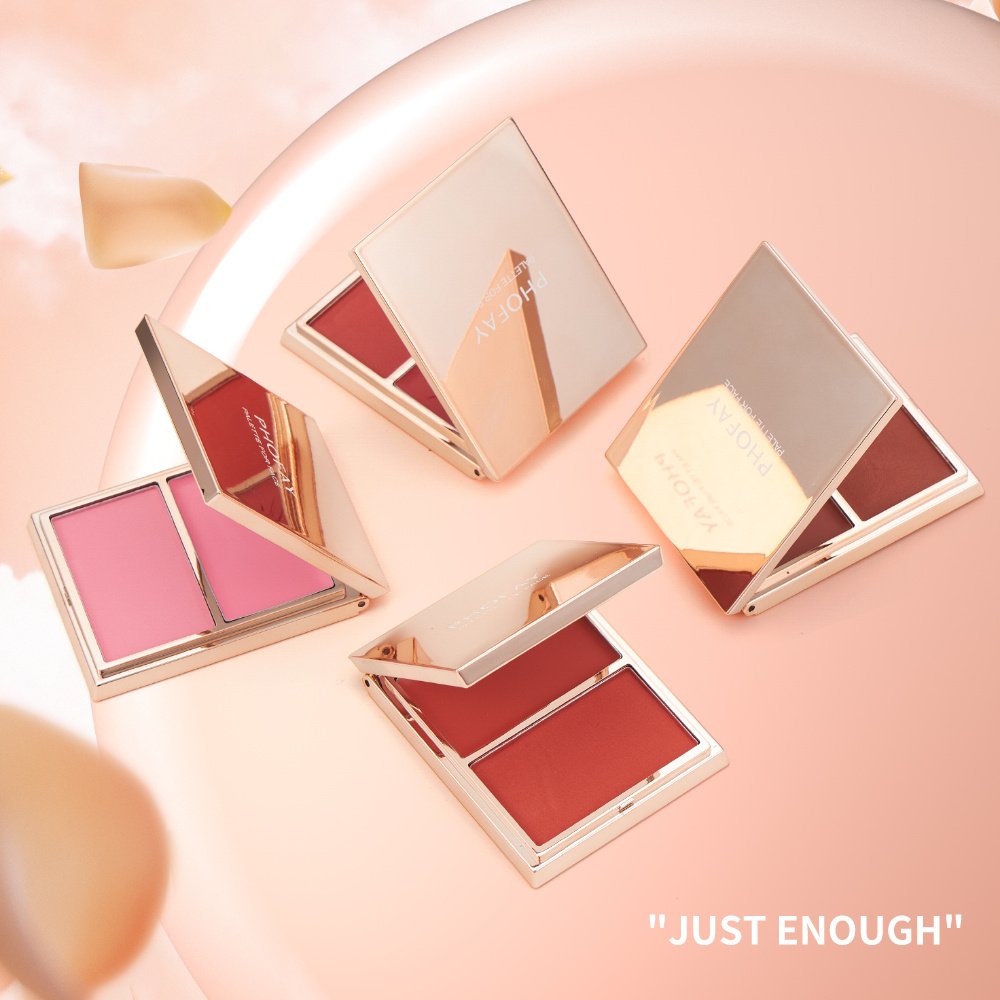 PHOFAY Double-Take Cream & Powder Blush Duo - Image 6