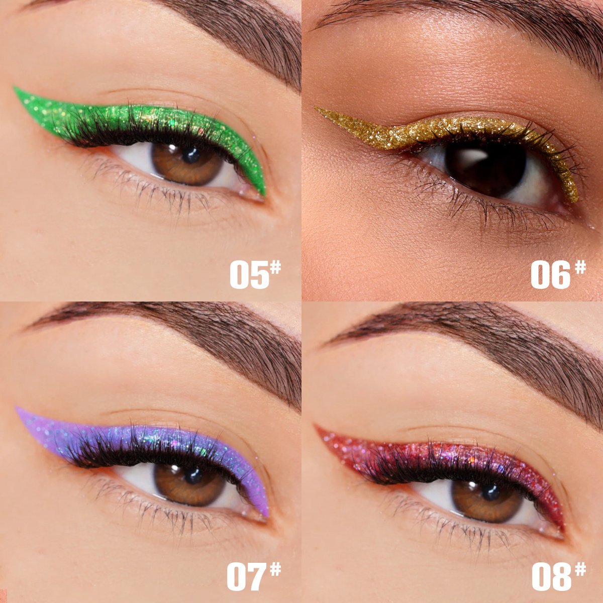 PHOFAY Liquid Glitter Eyeliner Set - Image 6