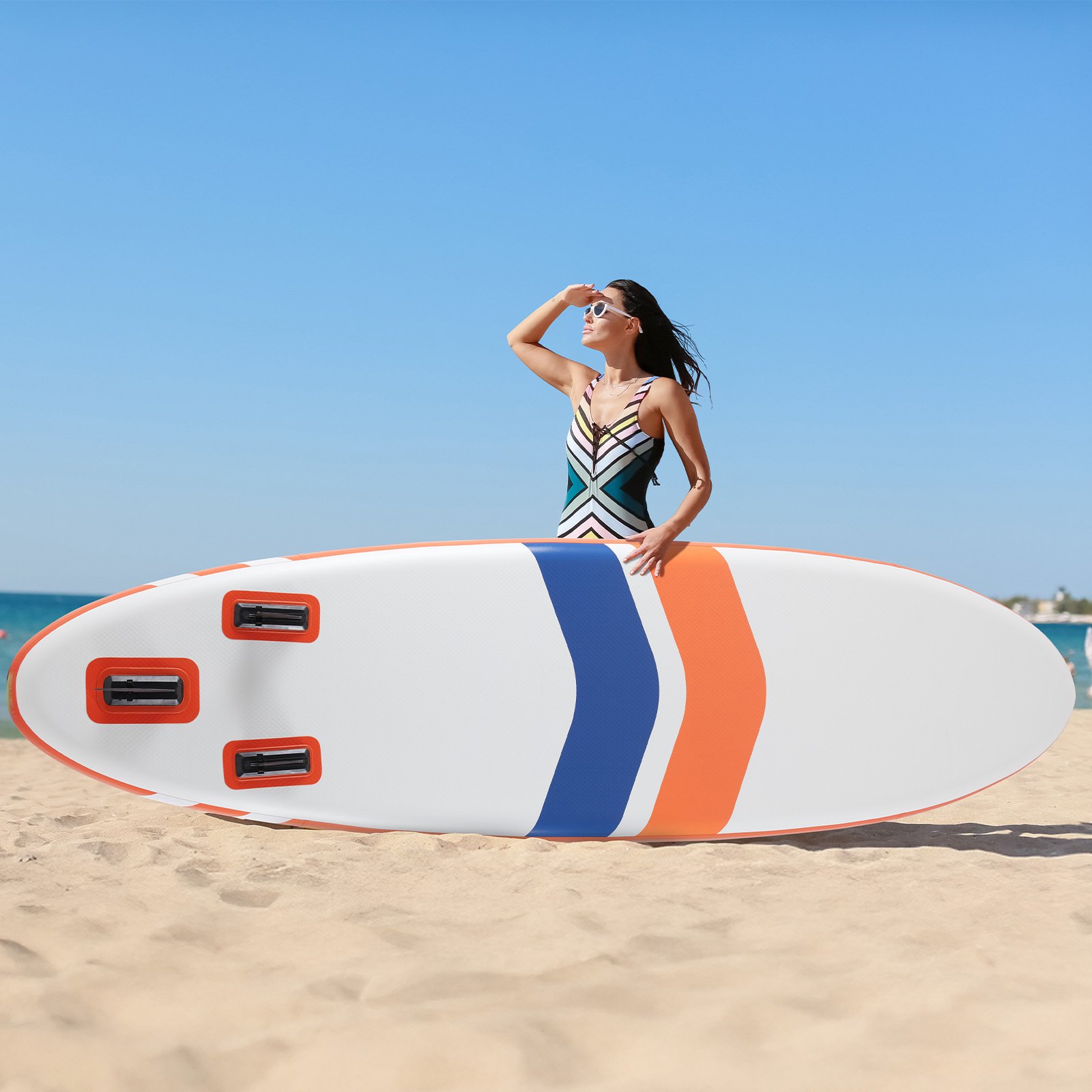 Inflatable Stand Up Paddle Boards 10 Ft 5 In With Premium SUP Paddle Board Accessories, Wide Stable Design, Non-Slip Comfort Deck For Youth & Adults - Image 6