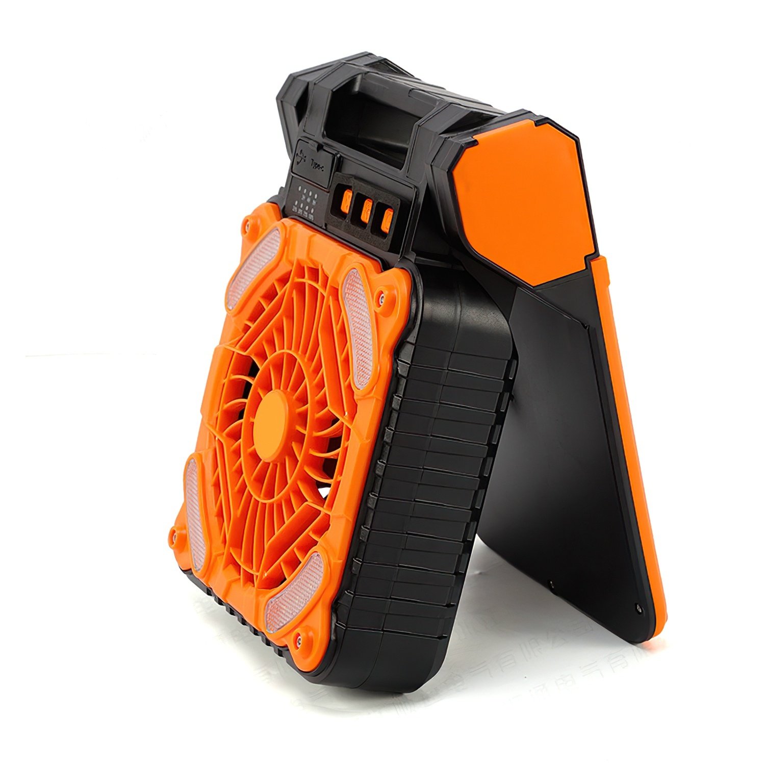 1Pc Solar Camping Fan With LED Lantern 5200mAh Rechargeable Battery Operated Portable Fan With Emergency Power Bank 4 Wind Speeds 3 Light Modes 3 Timers For Hiking Fishing Travel - Image 8