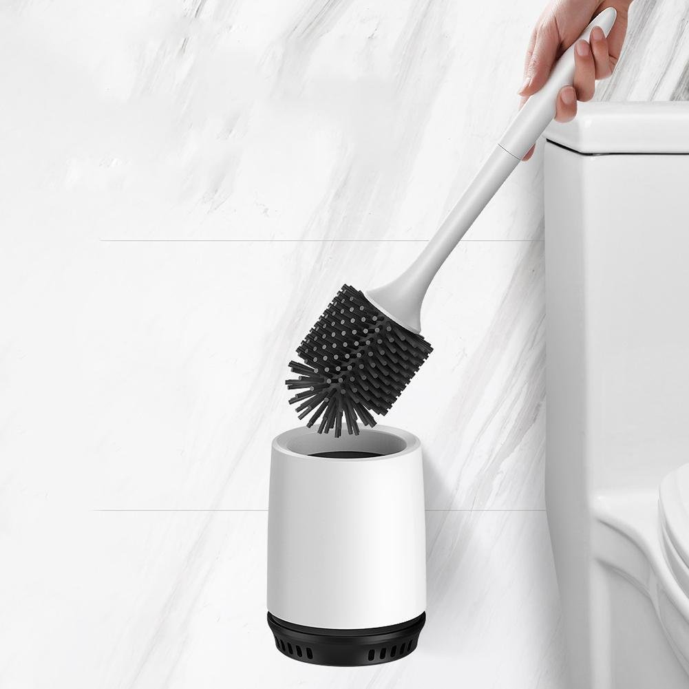 Non-stick Hair Soft Plastic Brush Head Toilet - Image 4