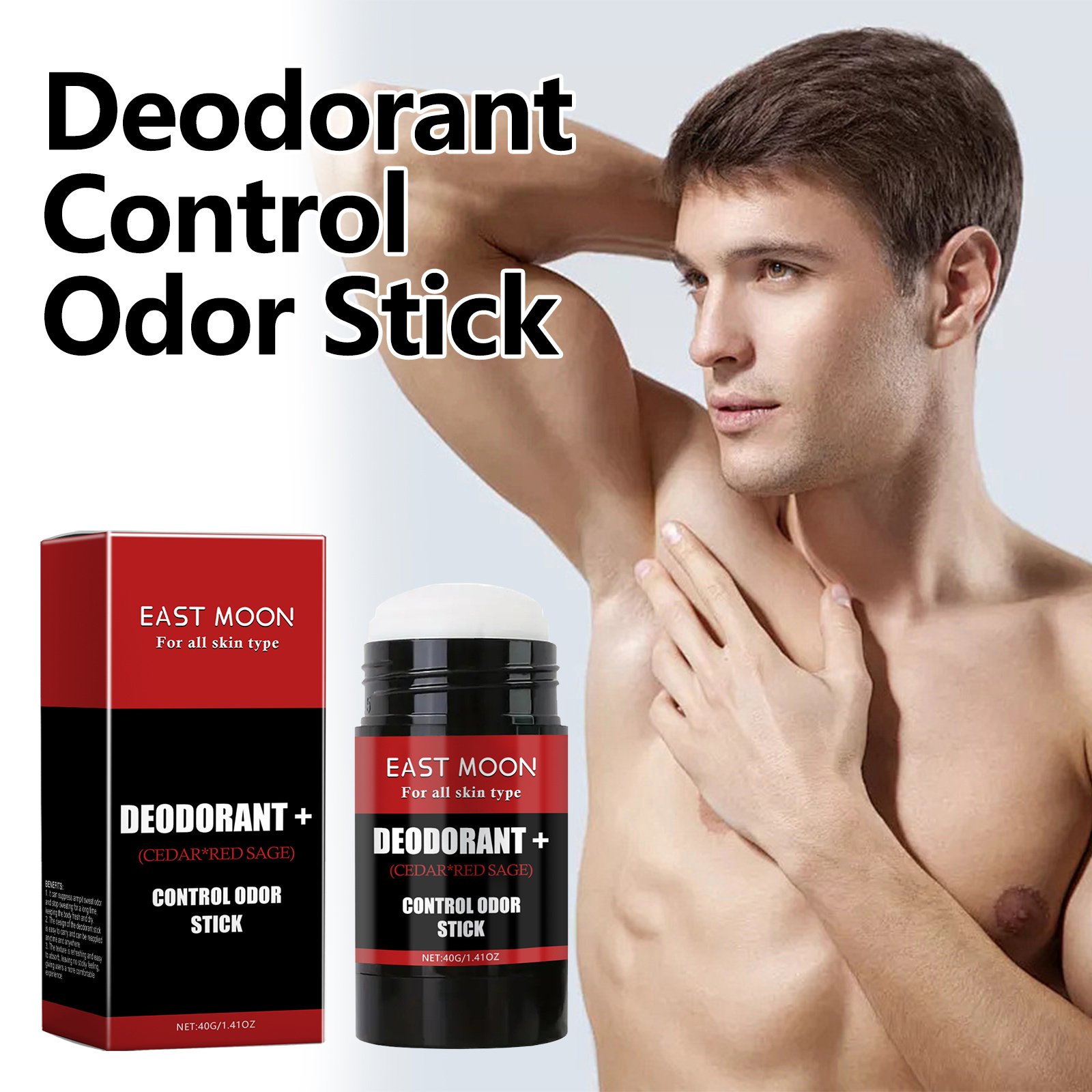 East Moon Control Odor Stick, Clean Armpit Odors Fresh And Long-Lasting Portable Body Stick - Image 3