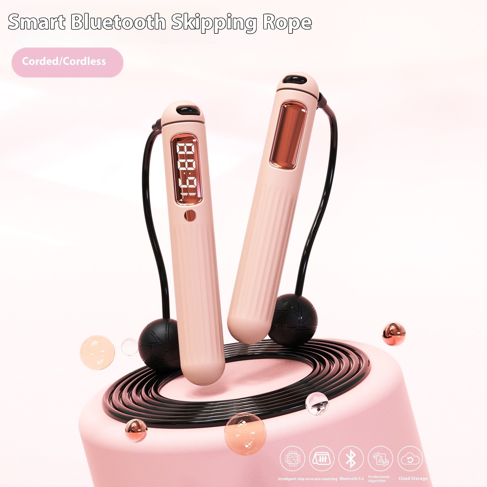 Smart Bluetooth Skipping Rope With CounterFitness Weight Bearing Ball - Image 5
