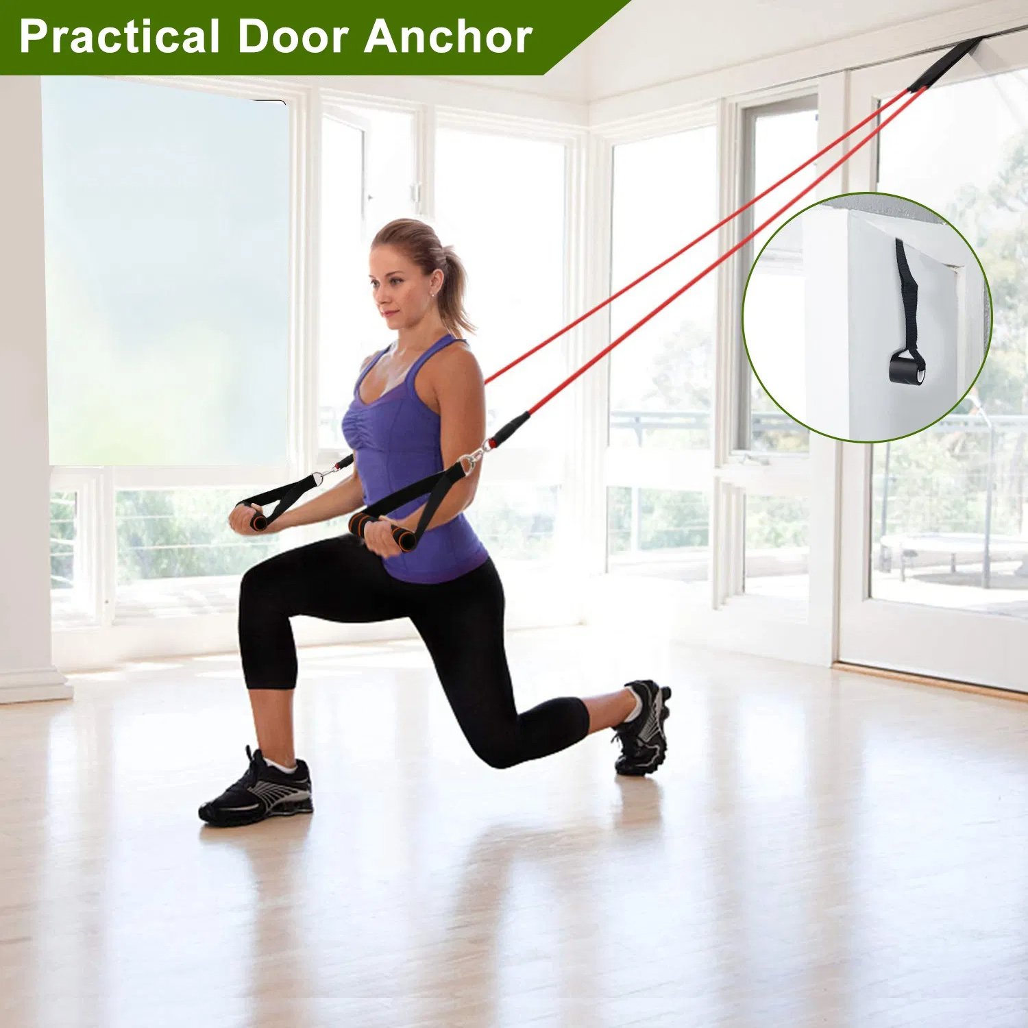 11Pcs Resistance Bands Set Fitness Workout Tubes Exercise Tube Bands - Image 10