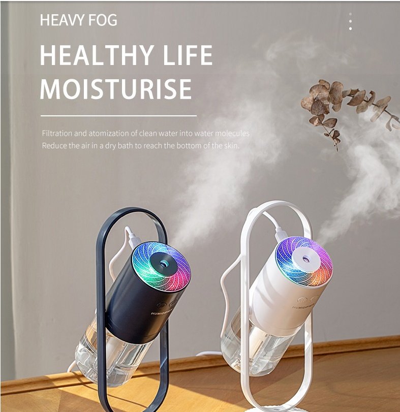 Magic Shadow USB Air Humidifier For Home With Projection Night Lights Ultrasonic Car Mist Maker Mini Office Air Purifier - Image 5