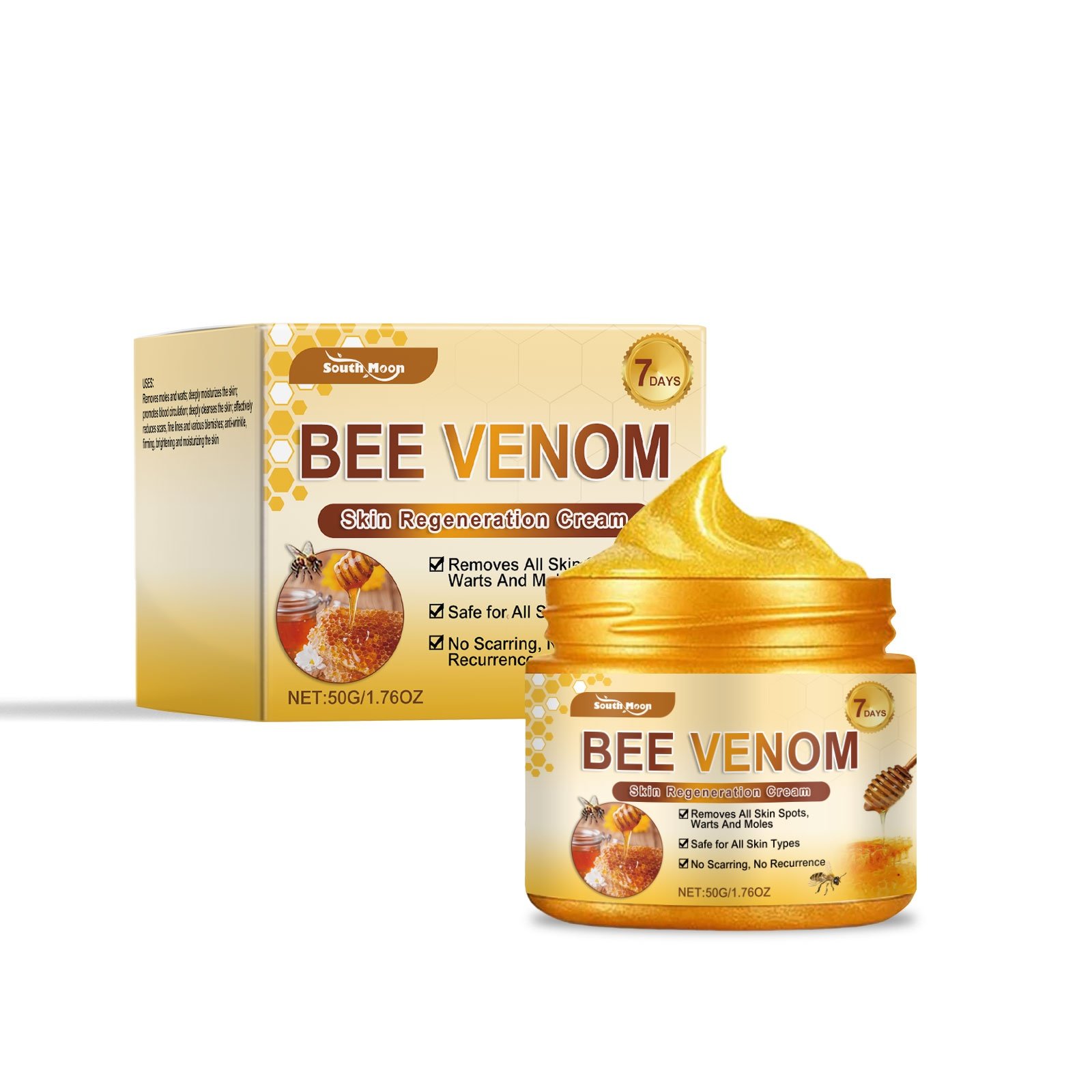 South Moon Bee Venom Multi-Effect Skin Care Cream, Moisturizing, Hydrating, Smooth And Delicate Gentle Skin Care Cream - Image 2