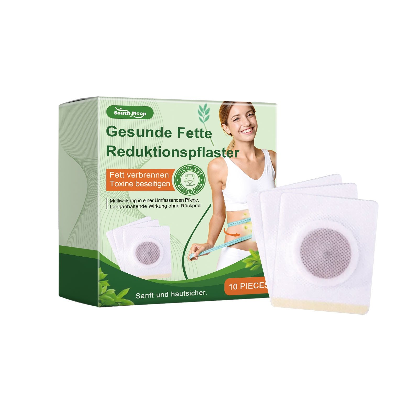 South Moon Herbal Body Care Patches, Herbal Body Care For Lazy People Daily Firming Skin Big Belly Arms Bye Bye Meat - Image 2
