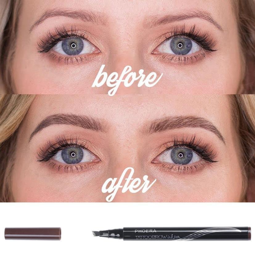 New Long Lasting Ultra-Fine Four-Comb Eyebrow Pencil - Image 2