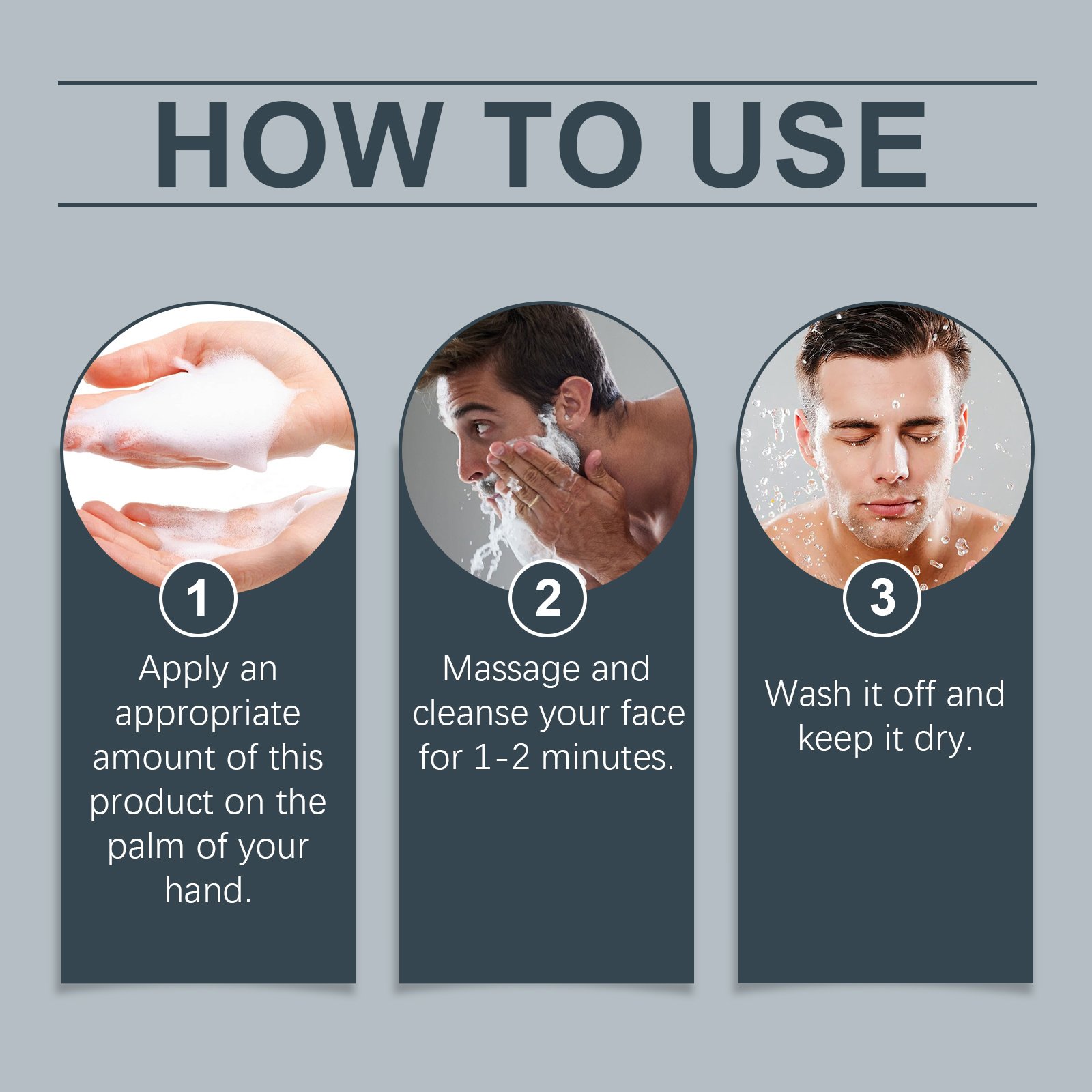 East Moon Nourishing Face Cleanse For Men, Gentle Cleansing Face Cleanser With Refreshing Oil Control - Image 7