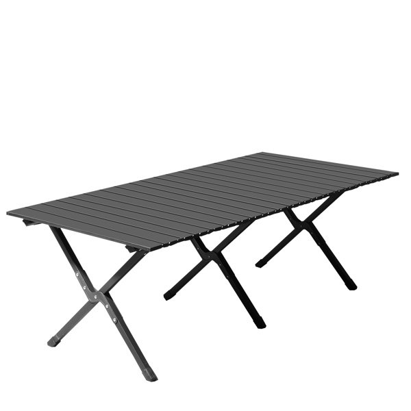 116X60X42cm Black Camping Roll Table - Image 3
