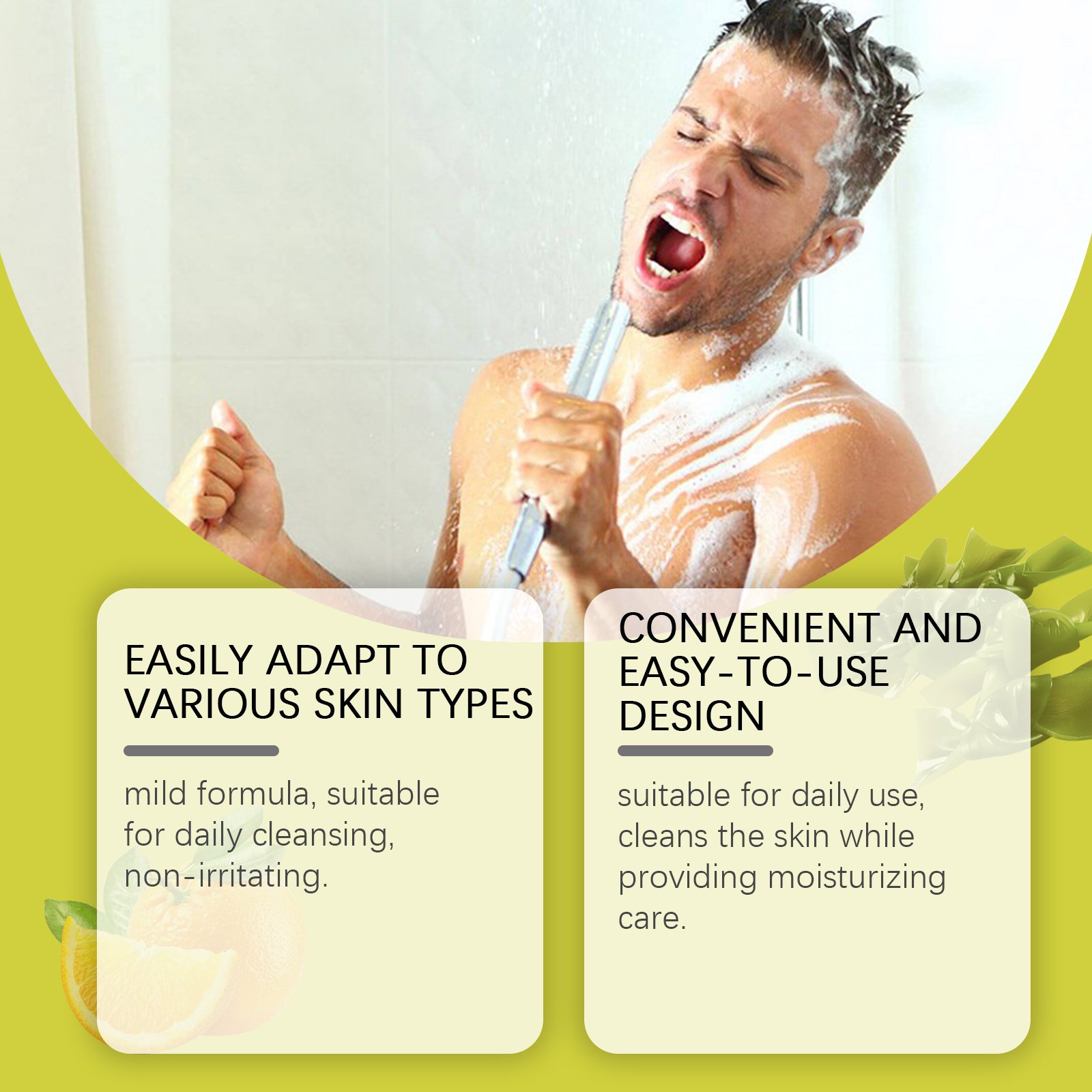 East Moon Ocean Citrus Bath Soap, For Men Gentle Clean Oil Control Refreshing Stay Fragrant Body Bath Soap - Image 4