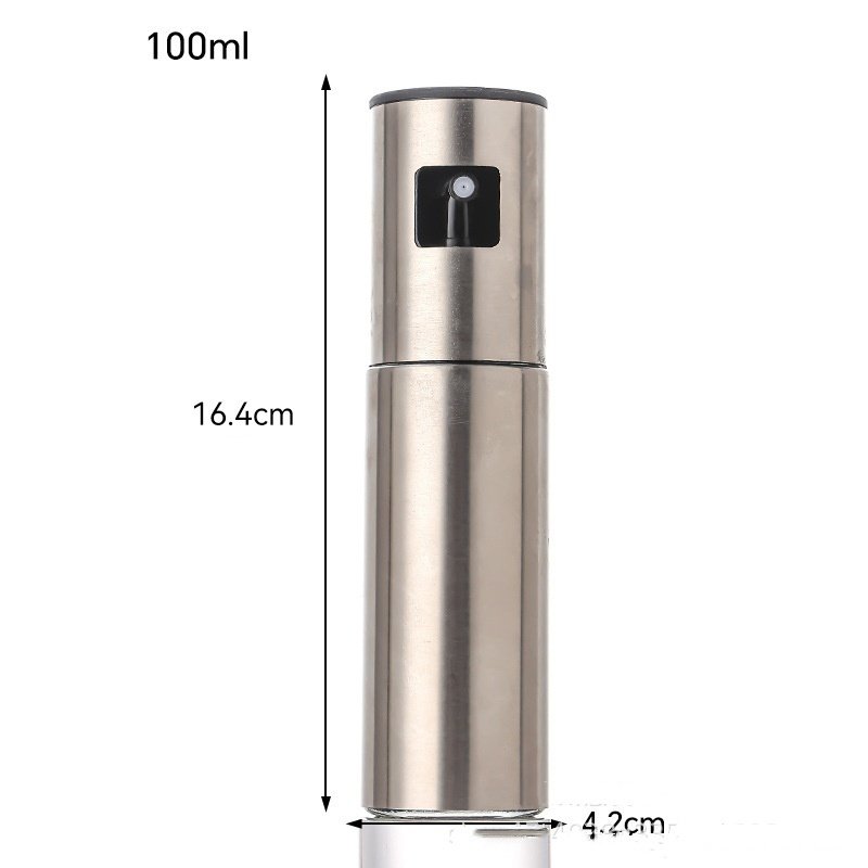 Fuel Spray Can Household Kitchen Supplies Artifact Stainless Steel Oil Injection Bottle Spice Bottle Spray Press Type Barbecue Oil Bottle Kitchen Gadgets - Image 8