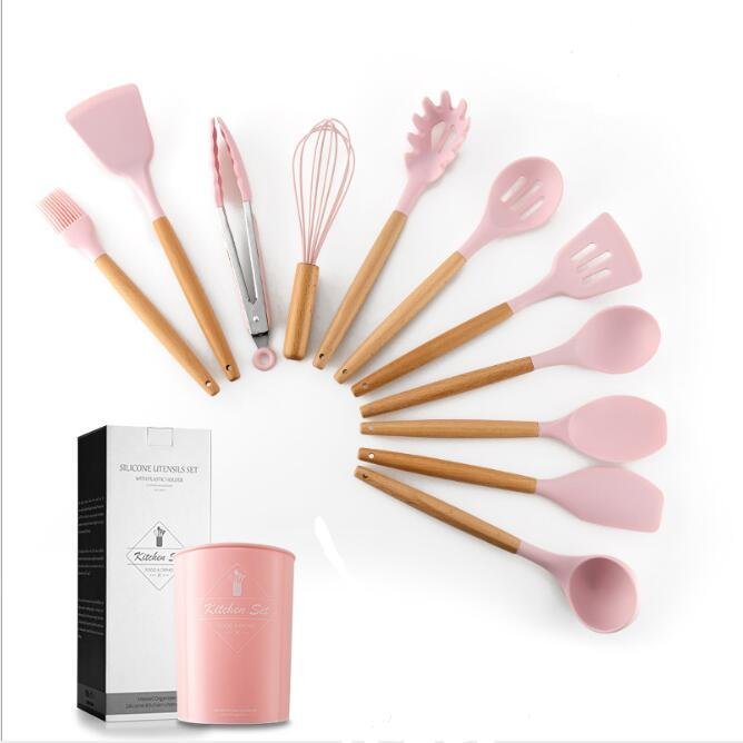 Silicone Kitchenware With Wooden Handle - Image 7