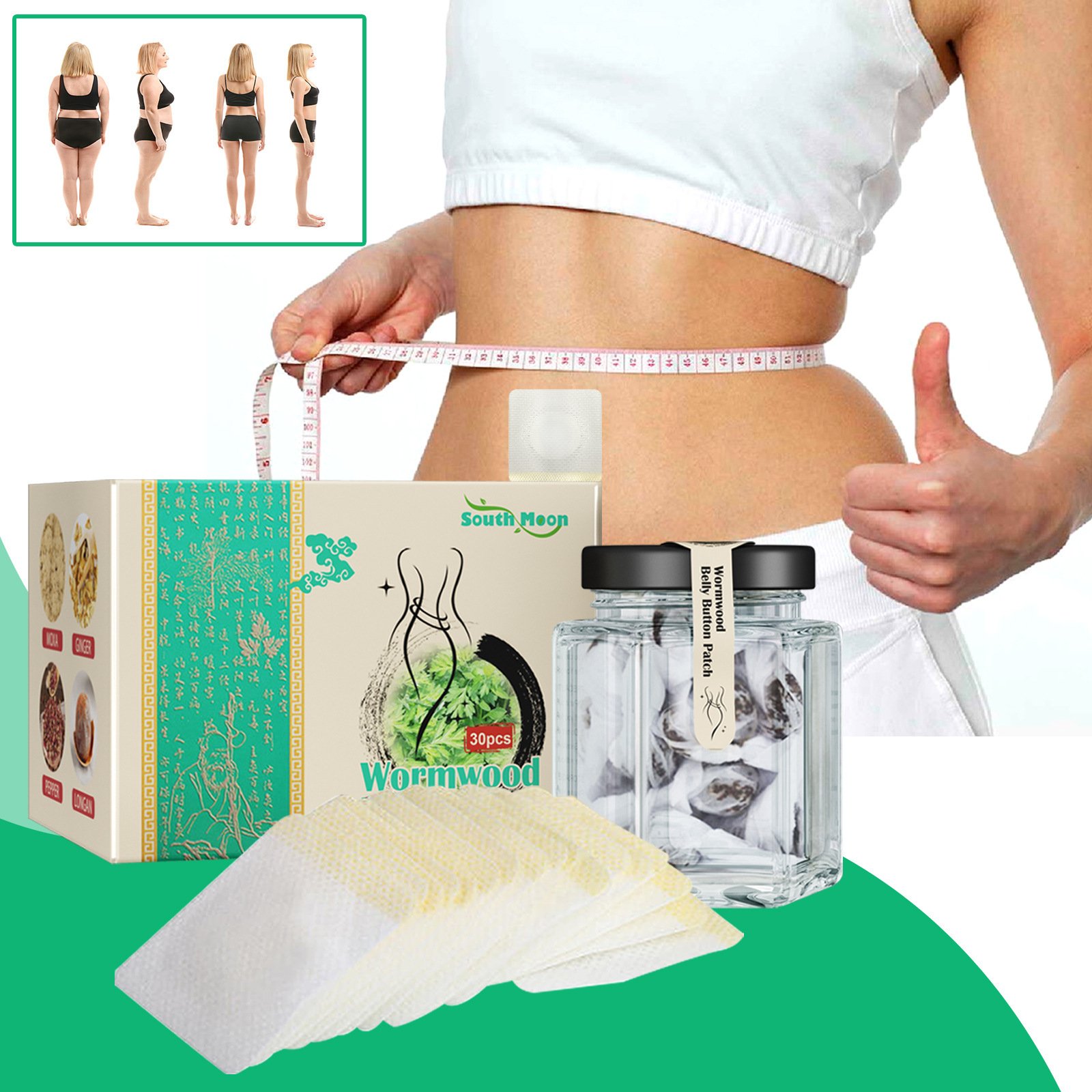 South Moon Detox Weight Loss Patch Weight Loss Herbal Abdominal Weight Loss Patch - Image 2