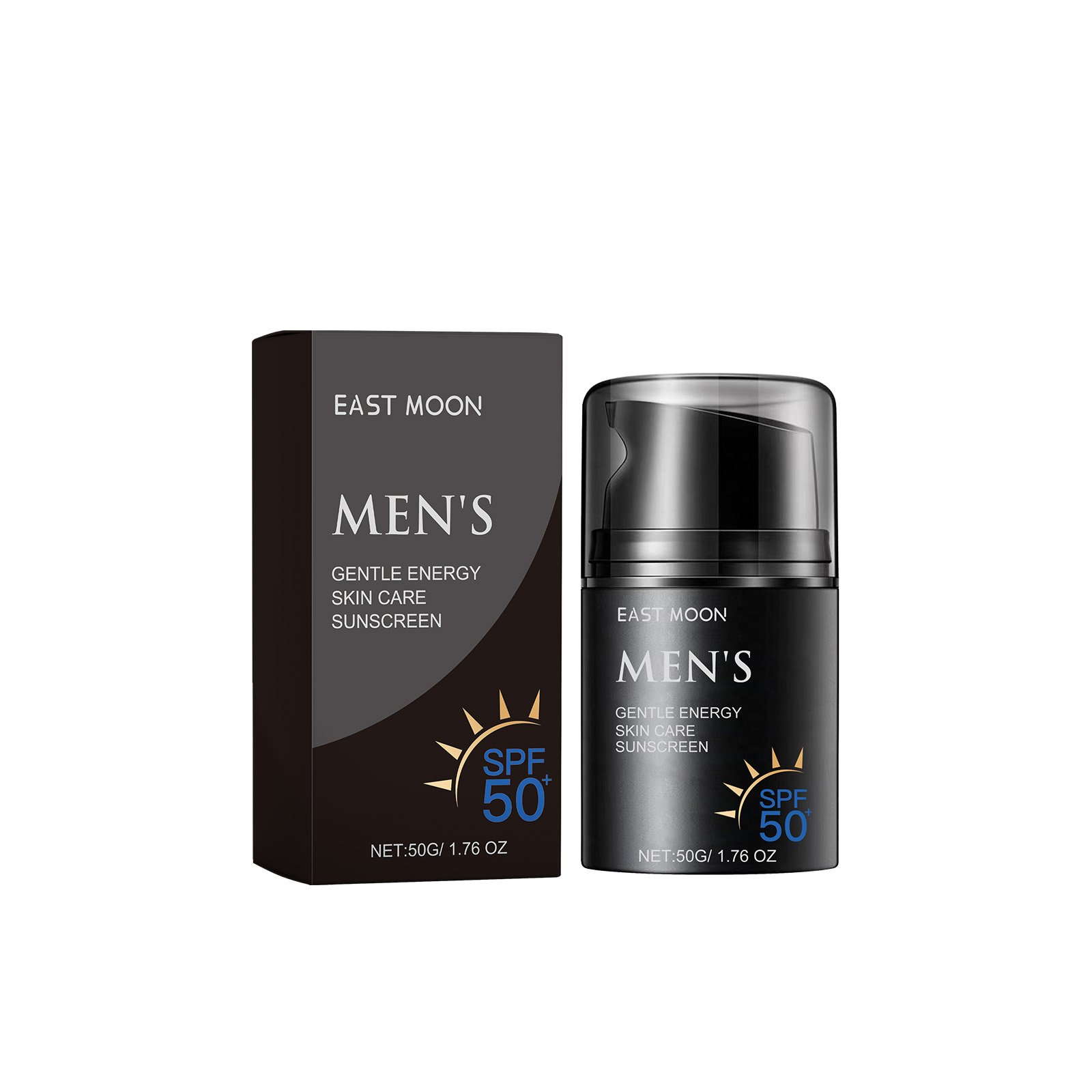 East Moon Enhanced Sunscreen For Men, Summer Outdoor Uv Protection Moisturizing Mild Refreshing Protective Cream - Image 2