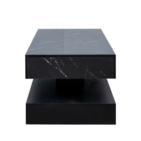 6.93IN High LED Coffee Table,Modern Coffee Table For Living Room,Living Room Tables,Large Living Room Furniture,LED Lights - Image 8