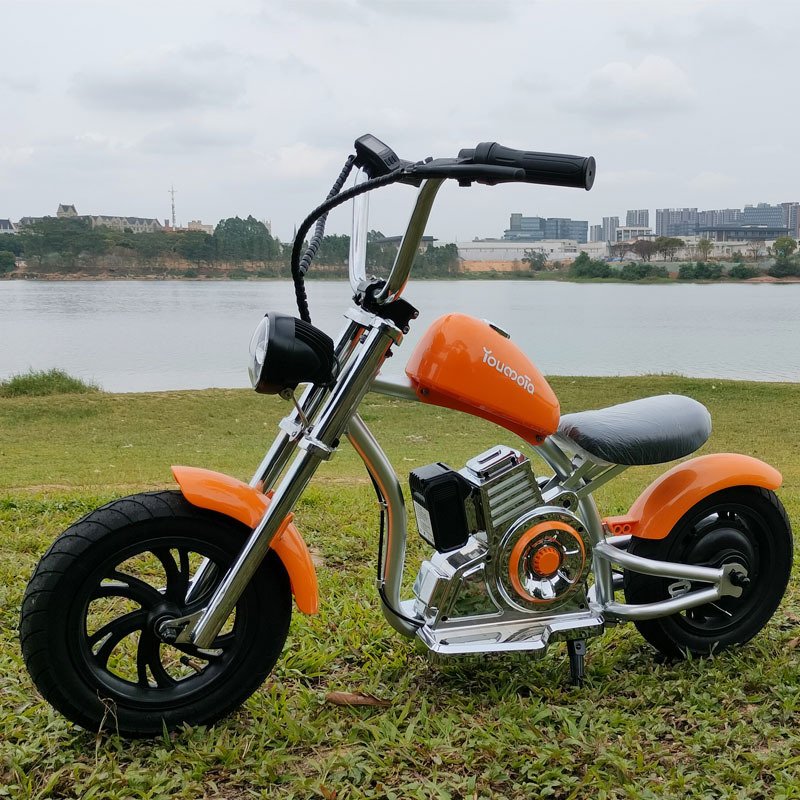 Kids Motorcycle 12Inch Electric Bike Small Size Chopper Bike For Kids, 24V Ride On Toy For Kids With LED Lights, Motorcycle Sound, 10mph & 150lb Max - Image 3