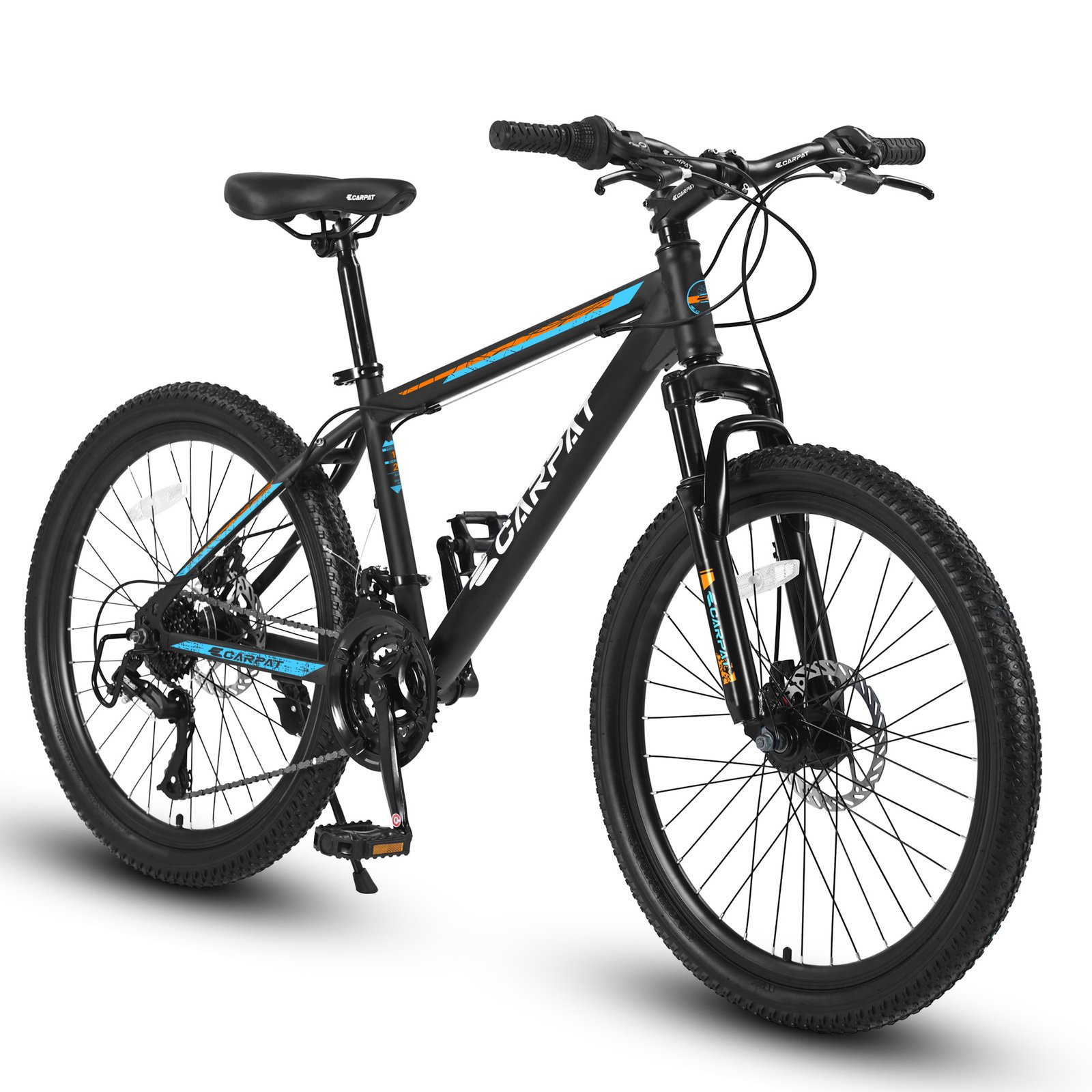 S26102 26 Inch Mountain Bike, Shimano 21 Speeds With Mechanical Disc Brakes, High-Carbon Steel Frame, Suspension Bikes Mountain Bicycle For Teenagers - Image 8