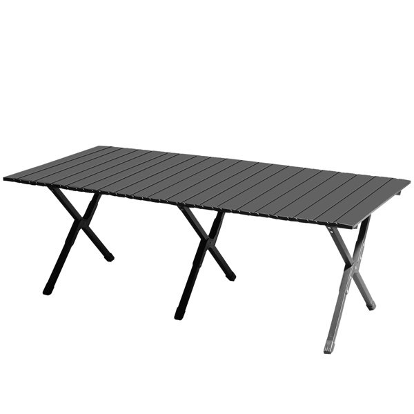 116X60X42cm Black Camping Roll Table - Image 4