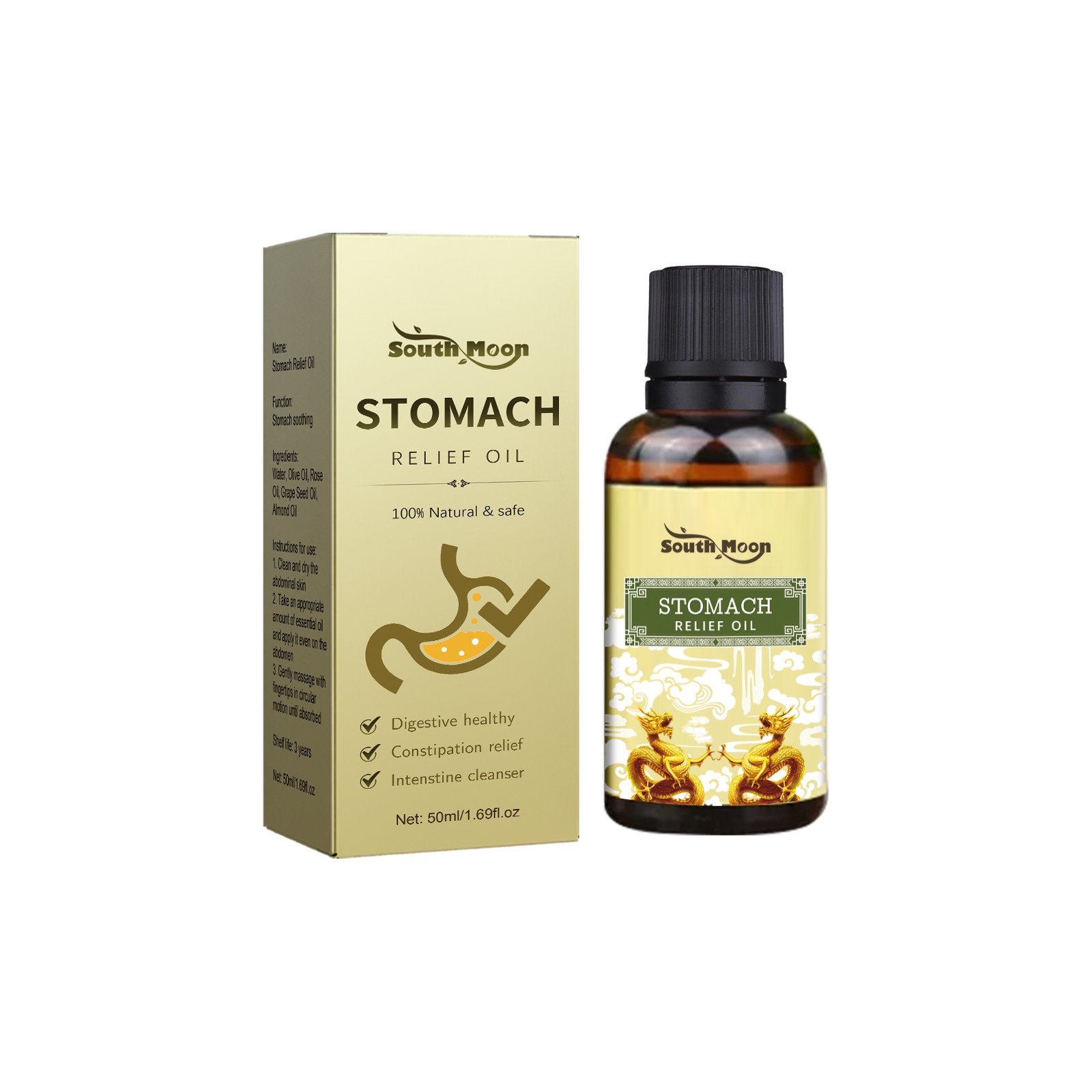 South Moon Body Care Oil Gentle Care For The Body, Refreshing And Non-Sticky. Body Massage Care Oil - Image 2