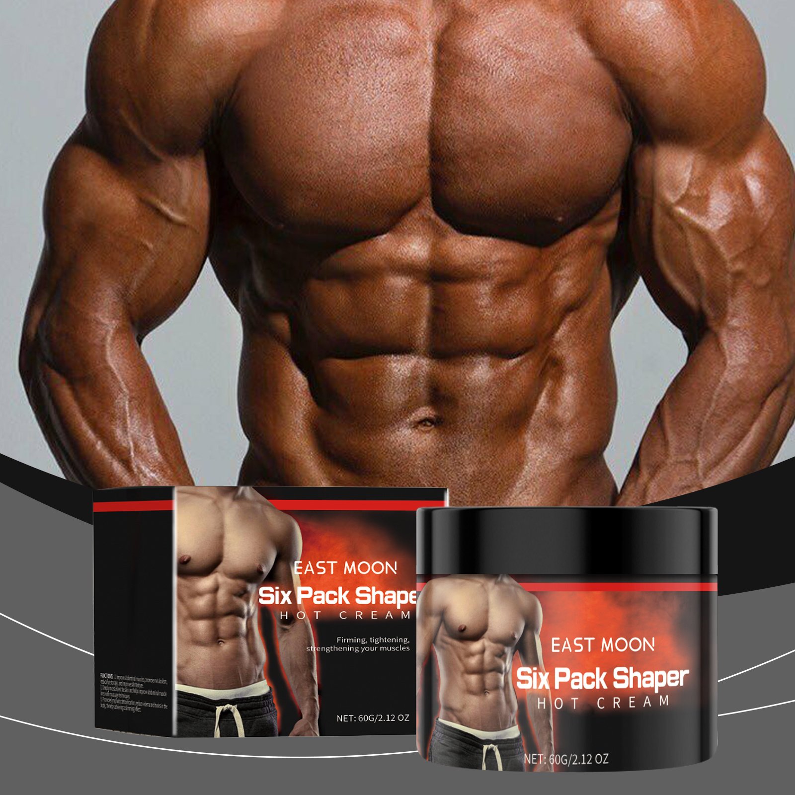 East Moon Abdominal Massage Cream Shape And Firming Men's Exercise To Help Improve Muscle Line - Image 3
