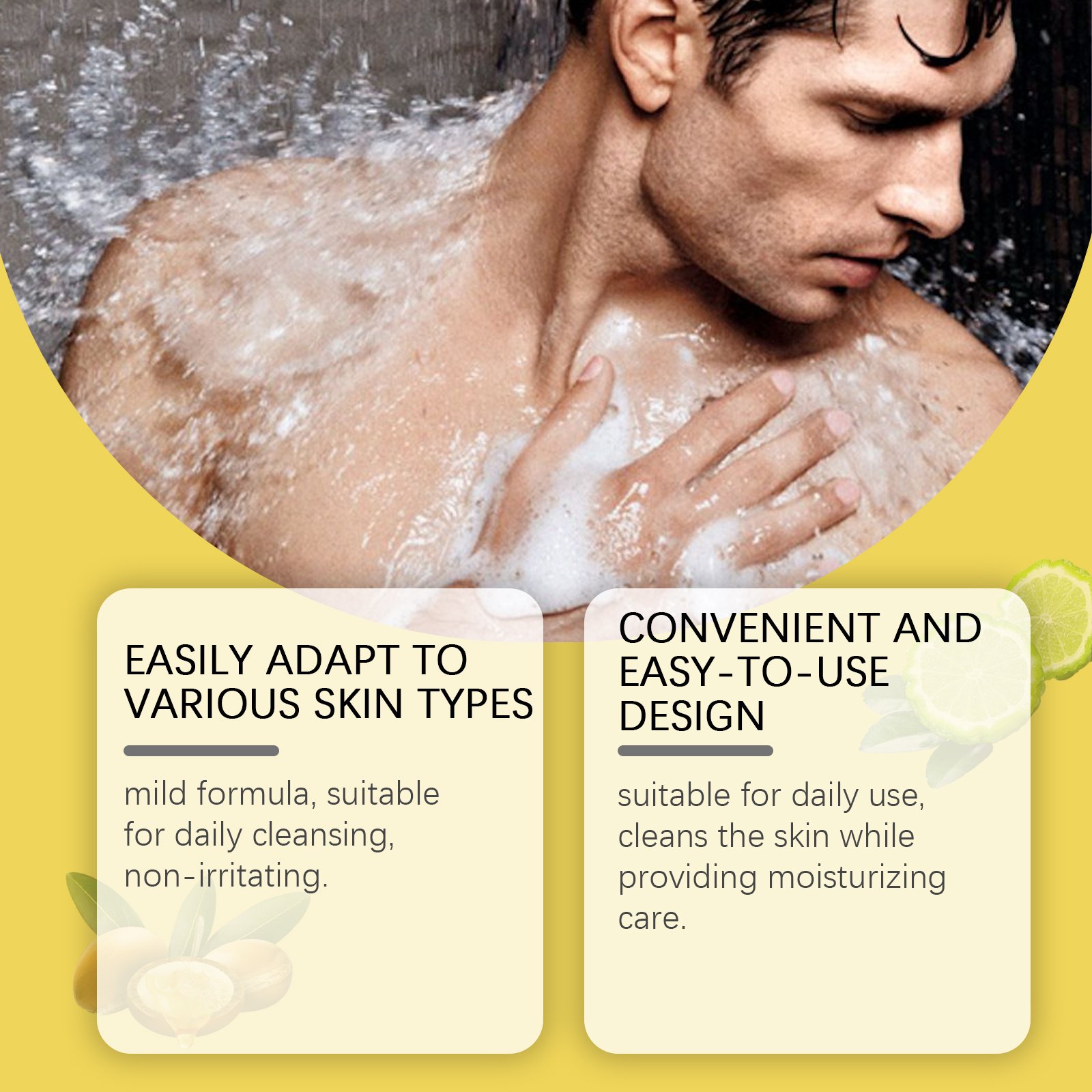 East Moon Dune Bergamot Bath Soap, Fragrance Refreshing Oil Control Hand Soap Cleanser Bath Cleansing Soap - Image 5