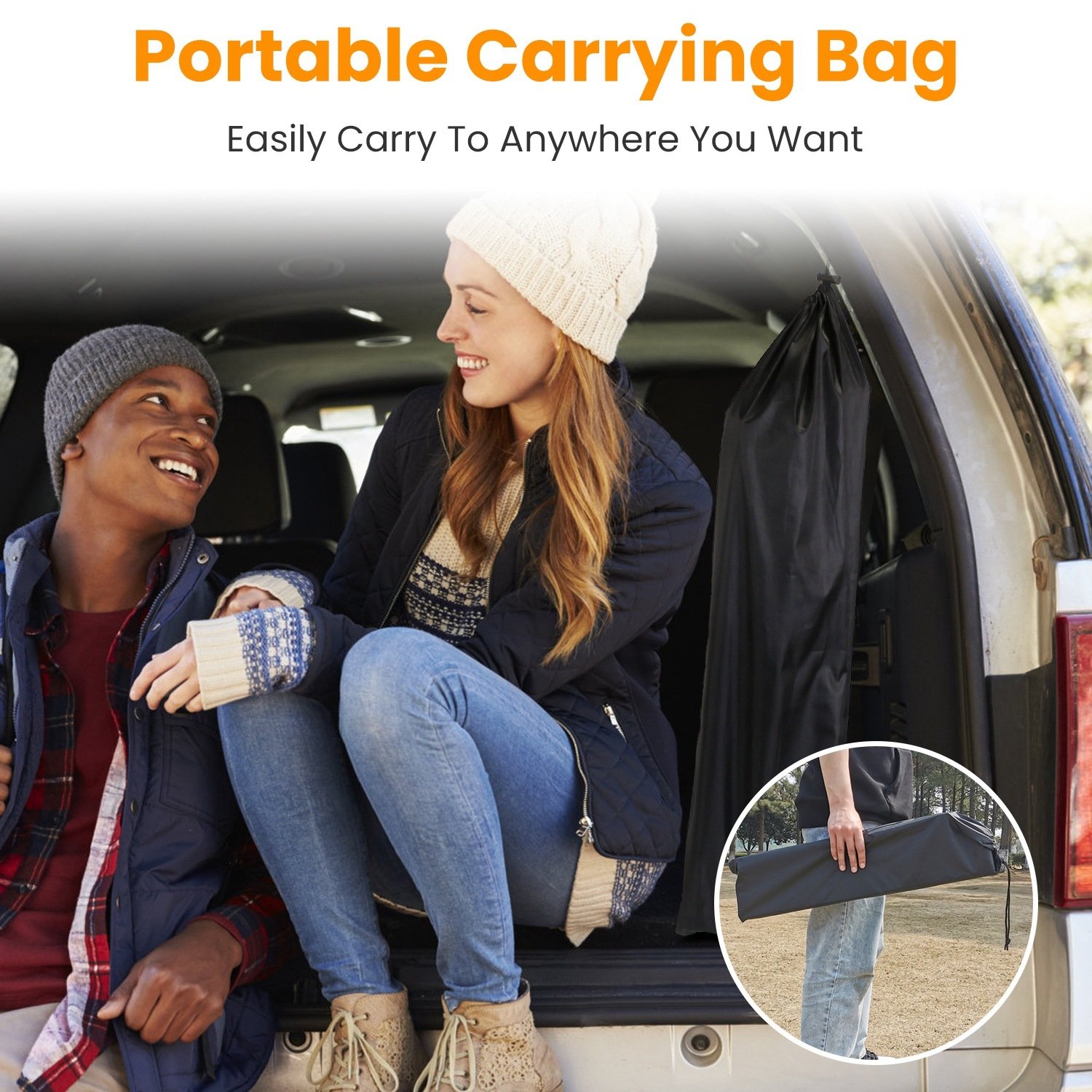 1Pc Foldable Camping Table With Storage Basket Rustproof Portable Aluminum Alloy Roll-Up Camping Table With Carrying Bag For Camping Hiking BBQ Picnic Fishing Fedex Shipping - Image 6