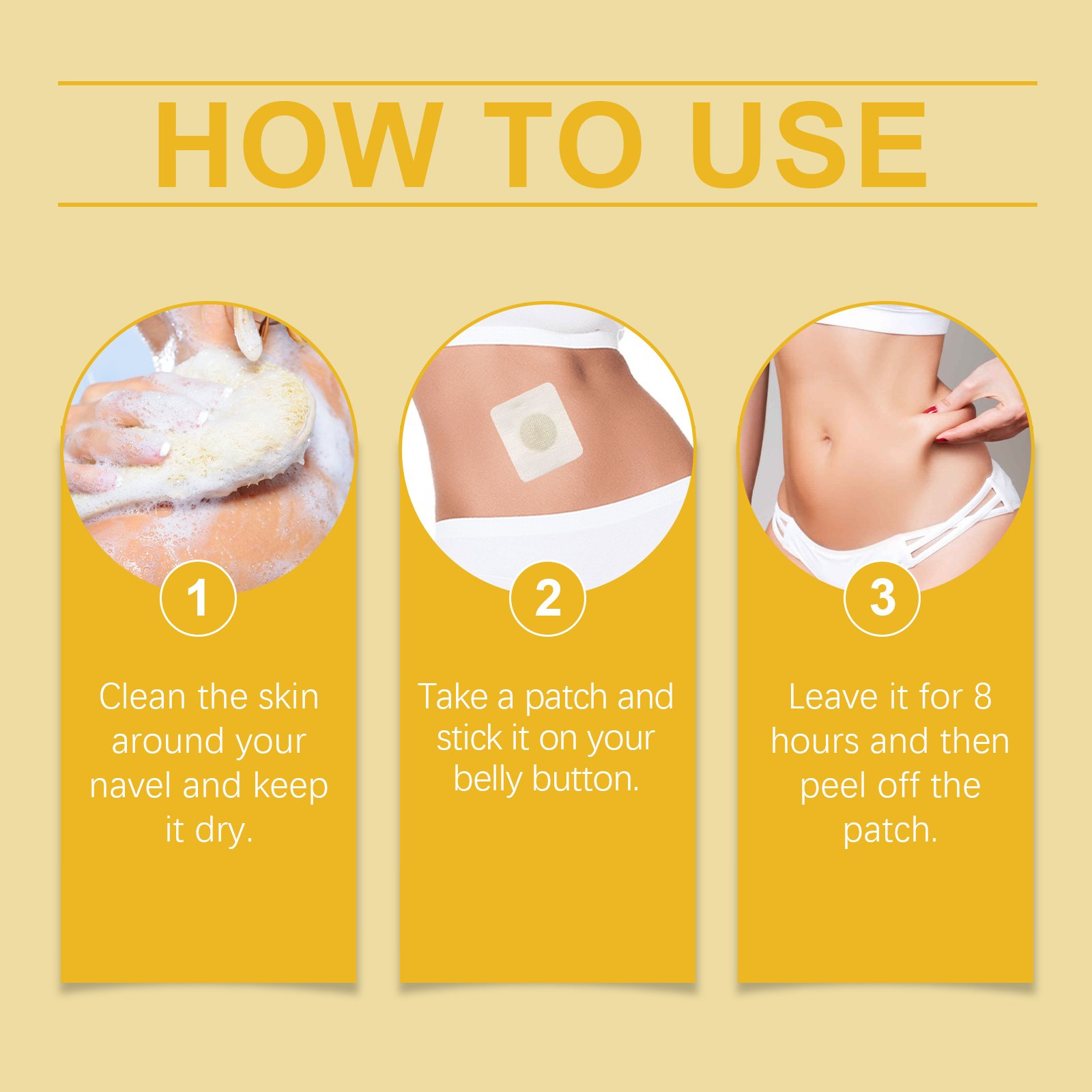 South Moon Bee Venom Slimming Patch Firming Belly Thighs Belly Belly Bairymeat Slimming Belly Button Patch - Image 7