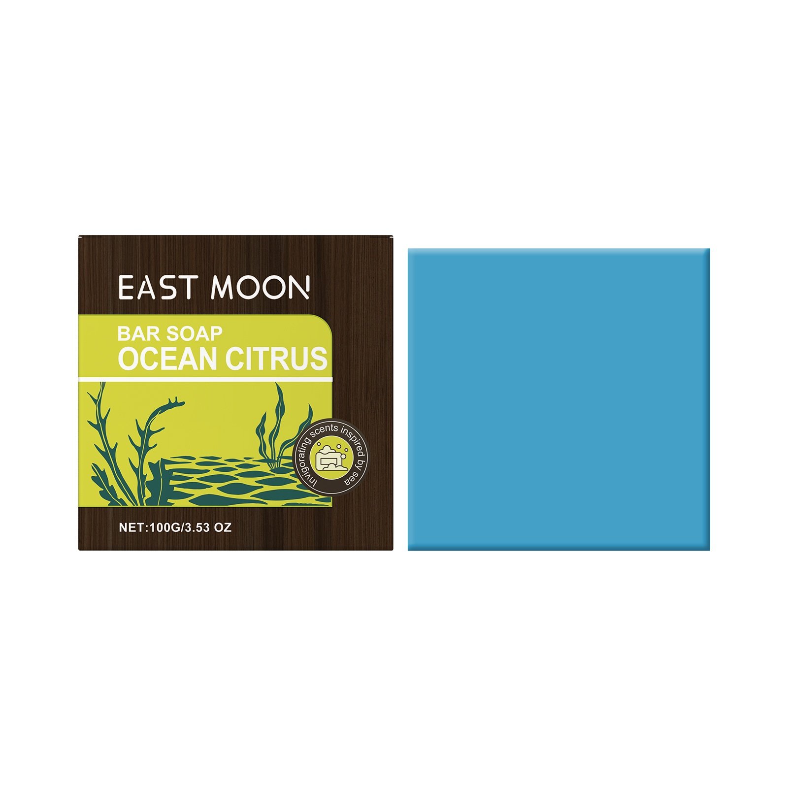 East Moon Ocean Citrus Bath Soap, For Men Gentle Clean Oil Control Refreshing Stay Fragrant Body Bath Soap - Image 2