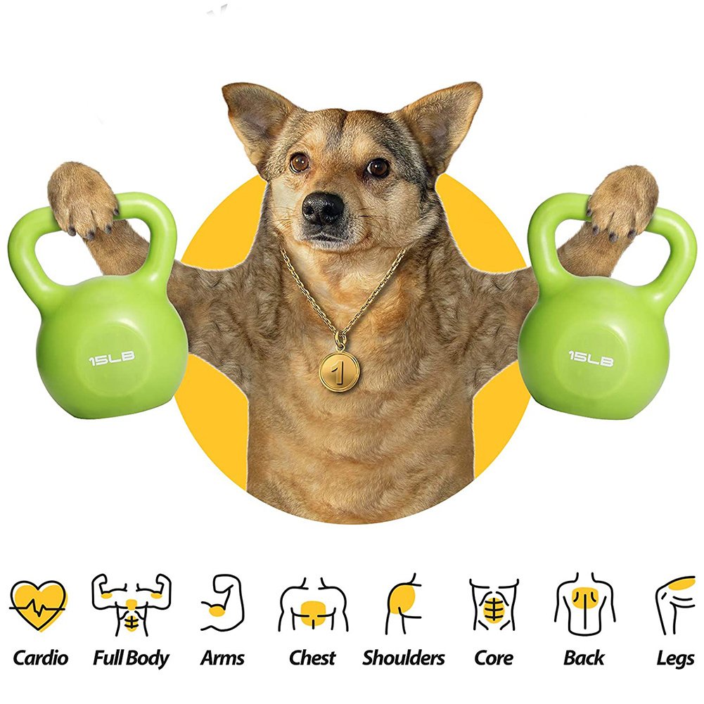 10lbs Kettlebell Set, Strength Training Kettlebells Weight Set For Women, Vinyl Coated Kettle Bell For Home Gym Workout Weight Lifting Equipment, Comfortable Grip Wide Handle Weights - Image 10