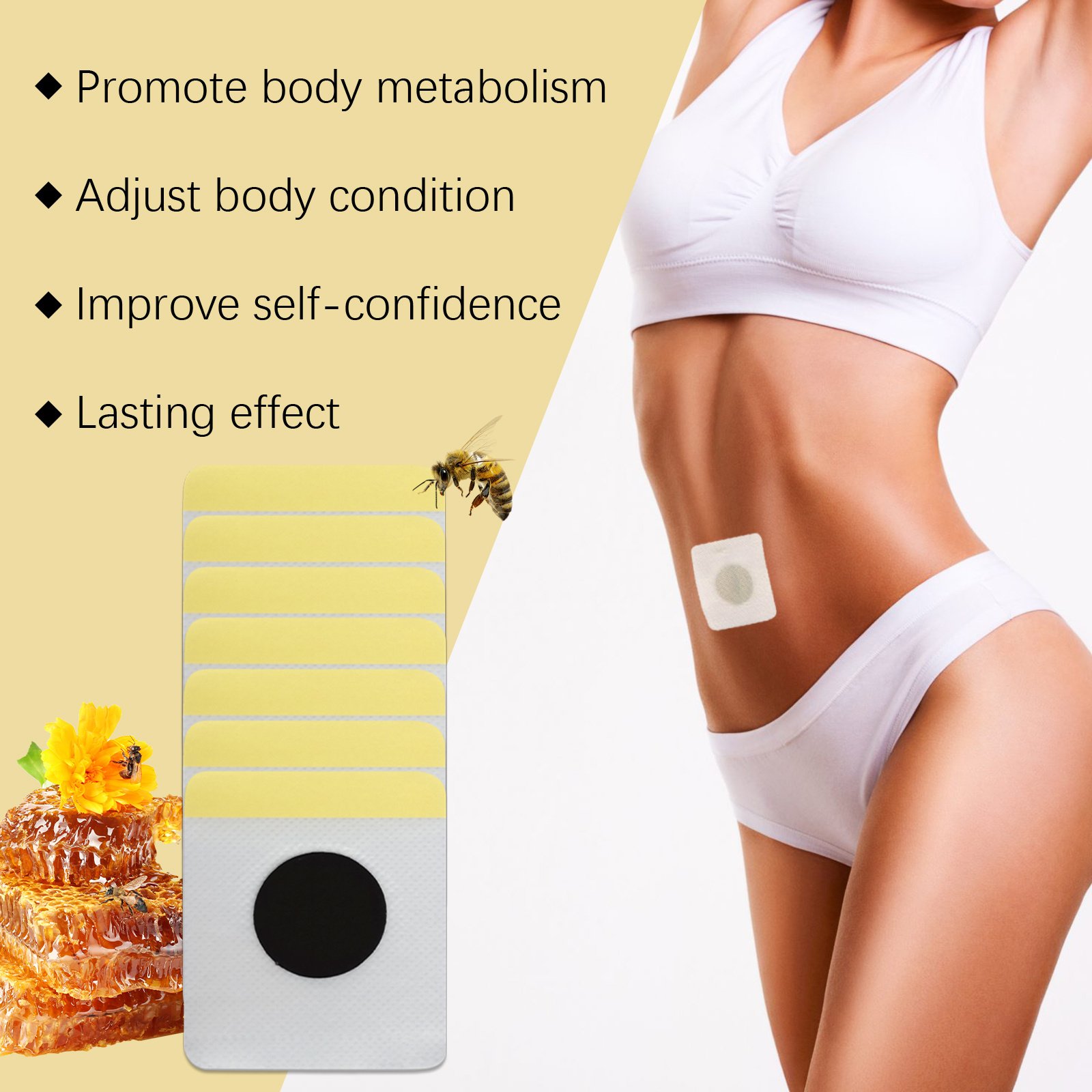 South Moon Bee Venom Body Shaping Patch Firming Light Skin Shape Curves Slimming Care Patch - Image 4