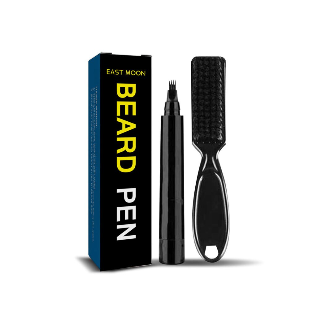 East Moon Beard Filler Pen Men's Beard Pen Beard Styling Filler Pen Waterproof Beard Brush