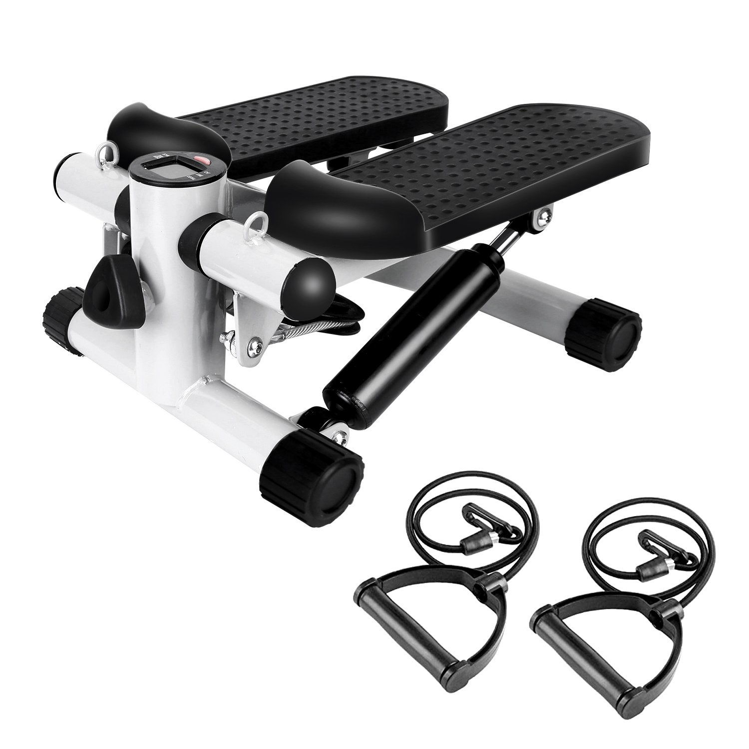 Stepper For Exercise Mini Fitness Stepper With 2 Resistance Bands LCD Monitor Max 330.7LBS Load Stair Stepper Quiet Stepper - Image 5