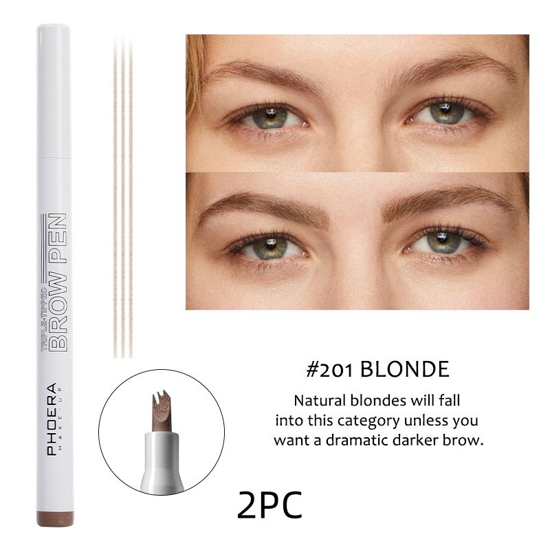 New Long Lasting Ultra-Fine Four-Comb Eyebrow Pencil - Image 10