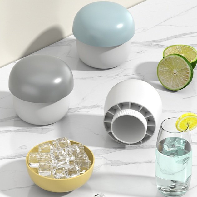 Ice Block Mold Silicone Mushroom Ice Cup Frozen Refrigerator Ice Grid Box Durable Easy Demould Bucket Homemade Crushed Ice Maker Ktichen Gadgets - Image 2