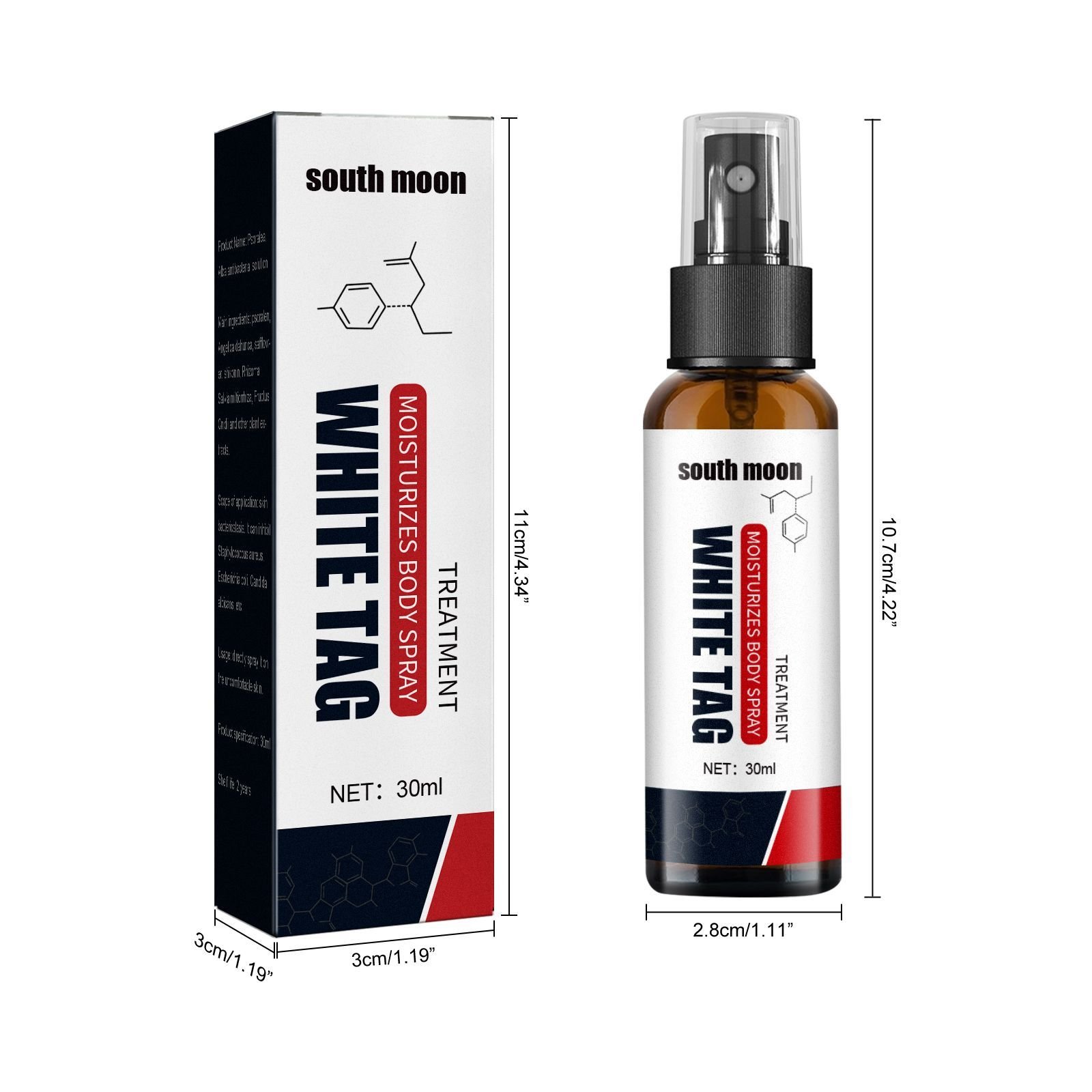 South Moon White Spot Clear Spray Tonic Topical Skin Repair Flower Spot Solution Treatment White Spot Clear Spray - Image 3