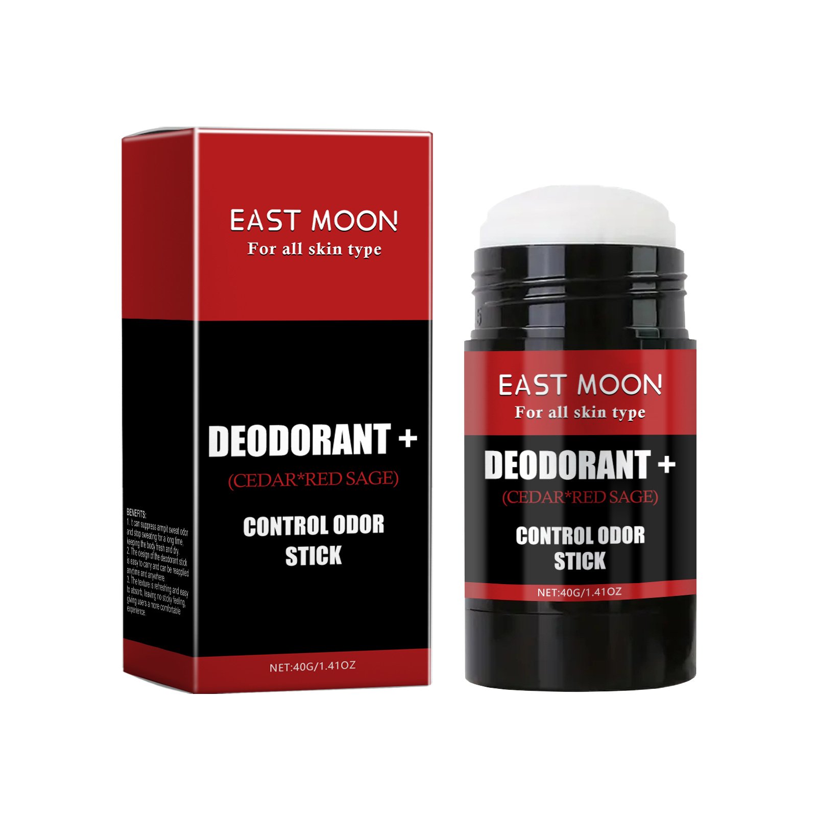 East Moon Control Odor Stick, Clean Armpit Odors Fresh And Long-Lasting Portable Body Stick - Image 2
