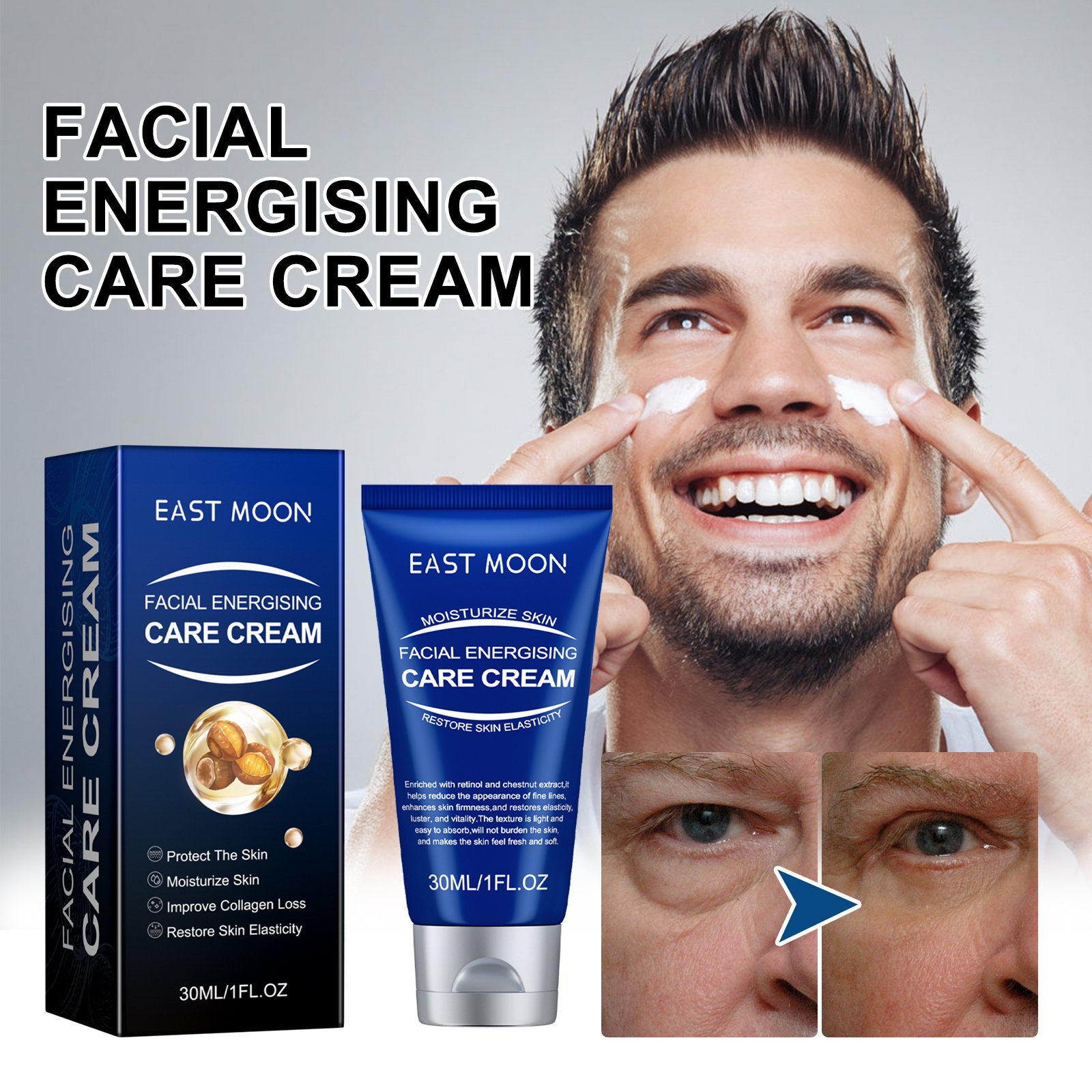 East Moon Moisturizing Lotion For Men Firming And Moisturizing Deep Hydrating Facial Skin Anti-Aging Lotion - Image 3