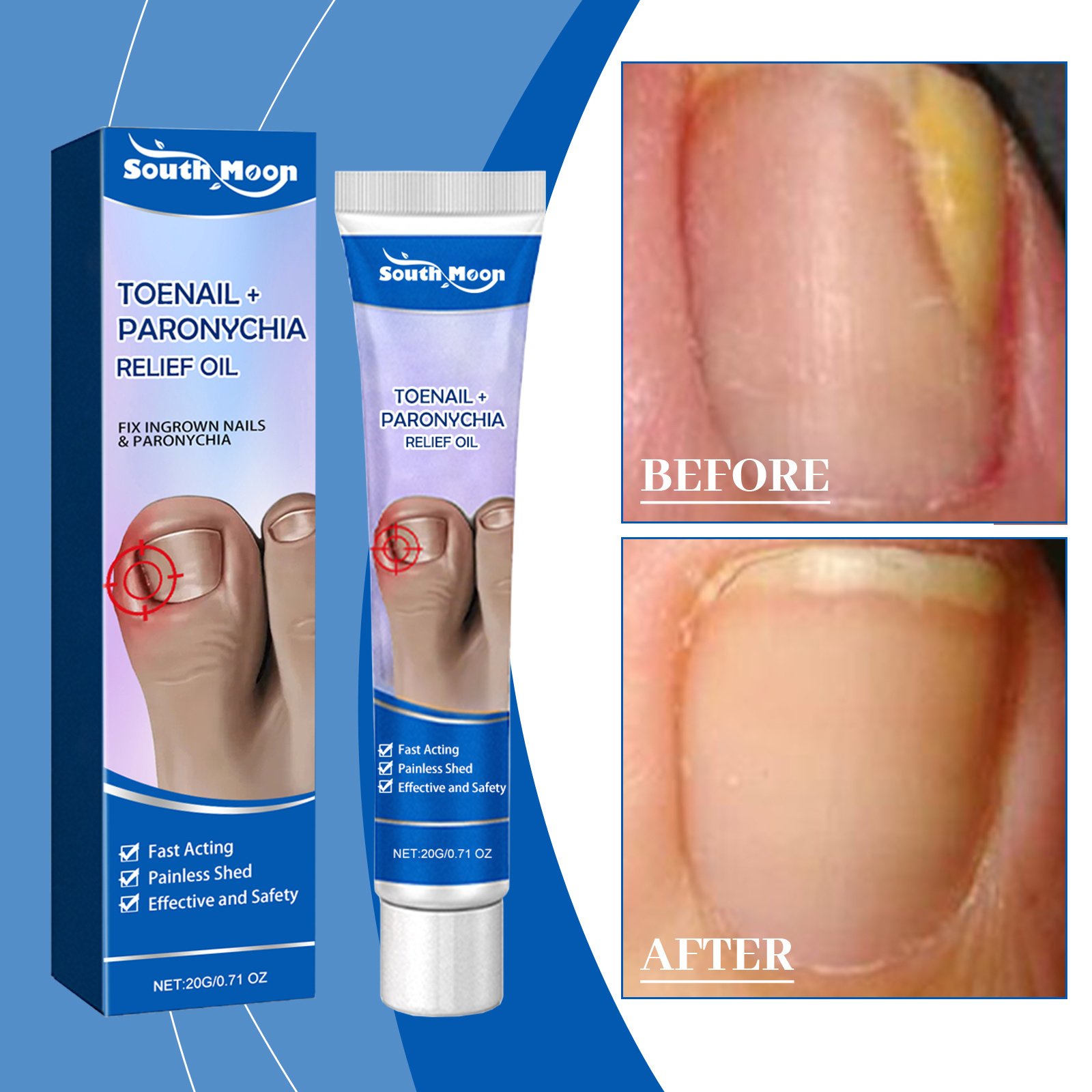 South Moon Nail Care Ointment, Moisturizing And Moisturizing For Nails And Nails - Image 3