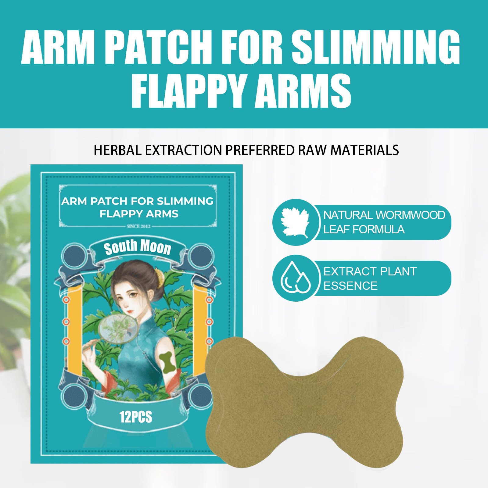 South Moon Mugwort Arm Patch, Arm And Leg Natural Herbal Moxibustion Patch - Image 5