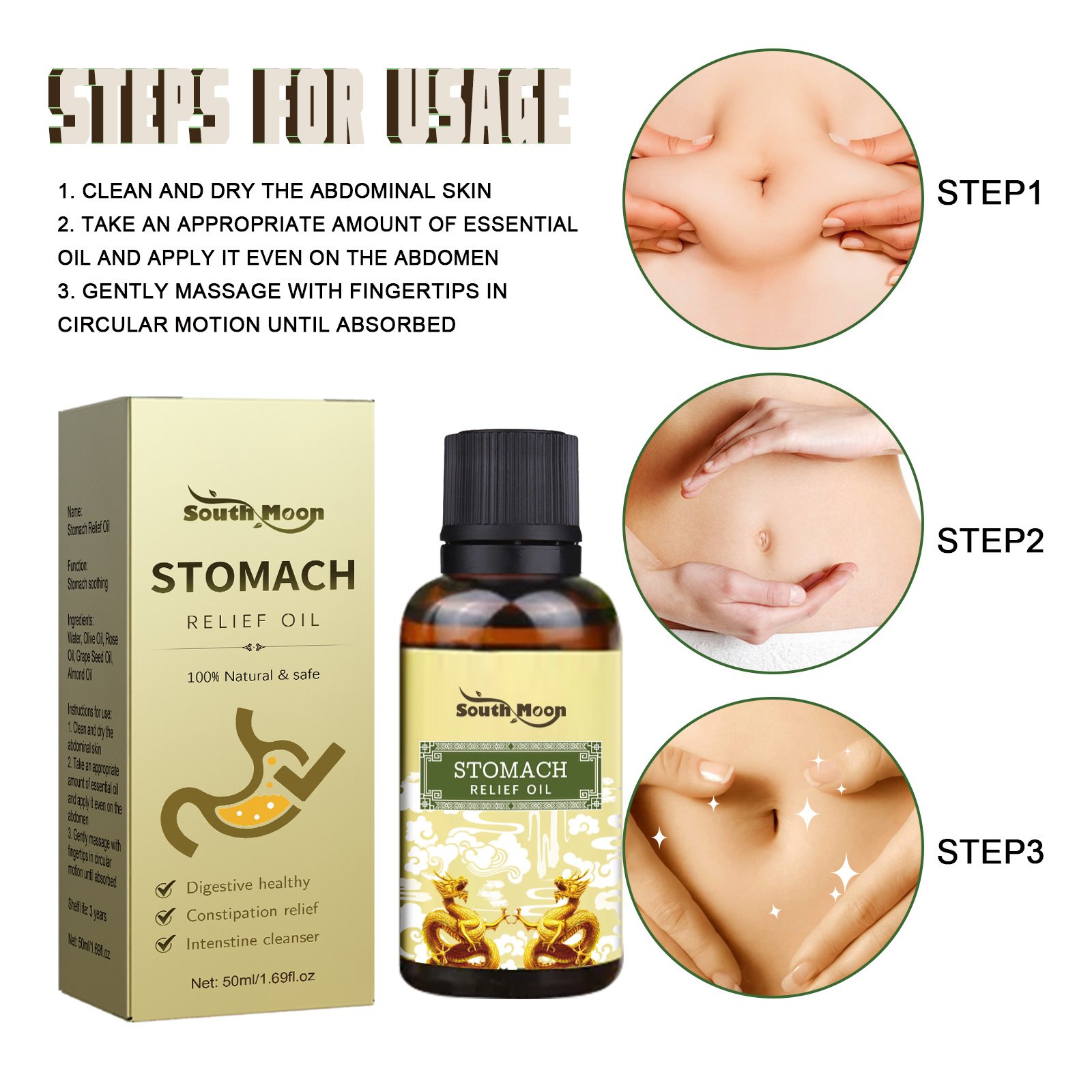 South Moon Body Care Oil Gentle Care For The Body, Refreshing And Non-Sticky. Body Massage Care Oil - Image 7