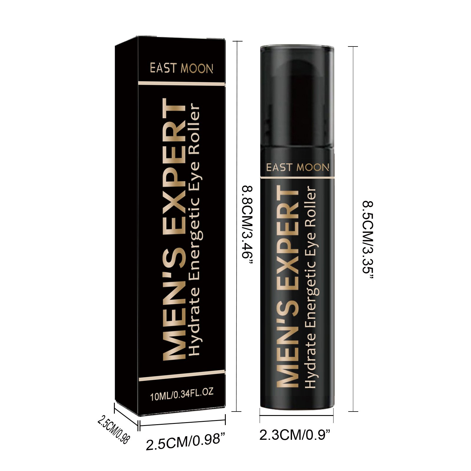 East Moon Men's Hydrating Energizing Eye Roller Firming And Lifting To Reduce Fine Lines And Dark Circles Under Eye Bags - Image 4