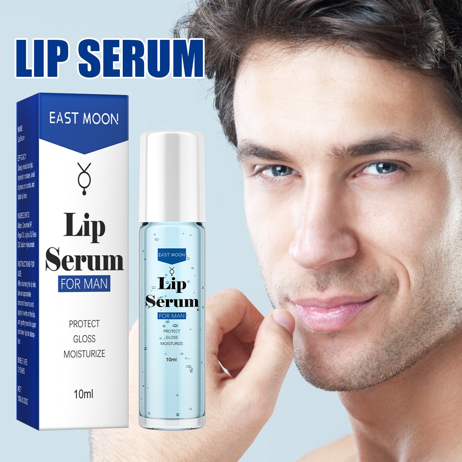 EAST MOON Lip Essence Rolling Lotion, Moisturize And Fade Lip Lines, Prevent Dry Crack And Dead Skin, Plump And Moisturize Lips - Image 3