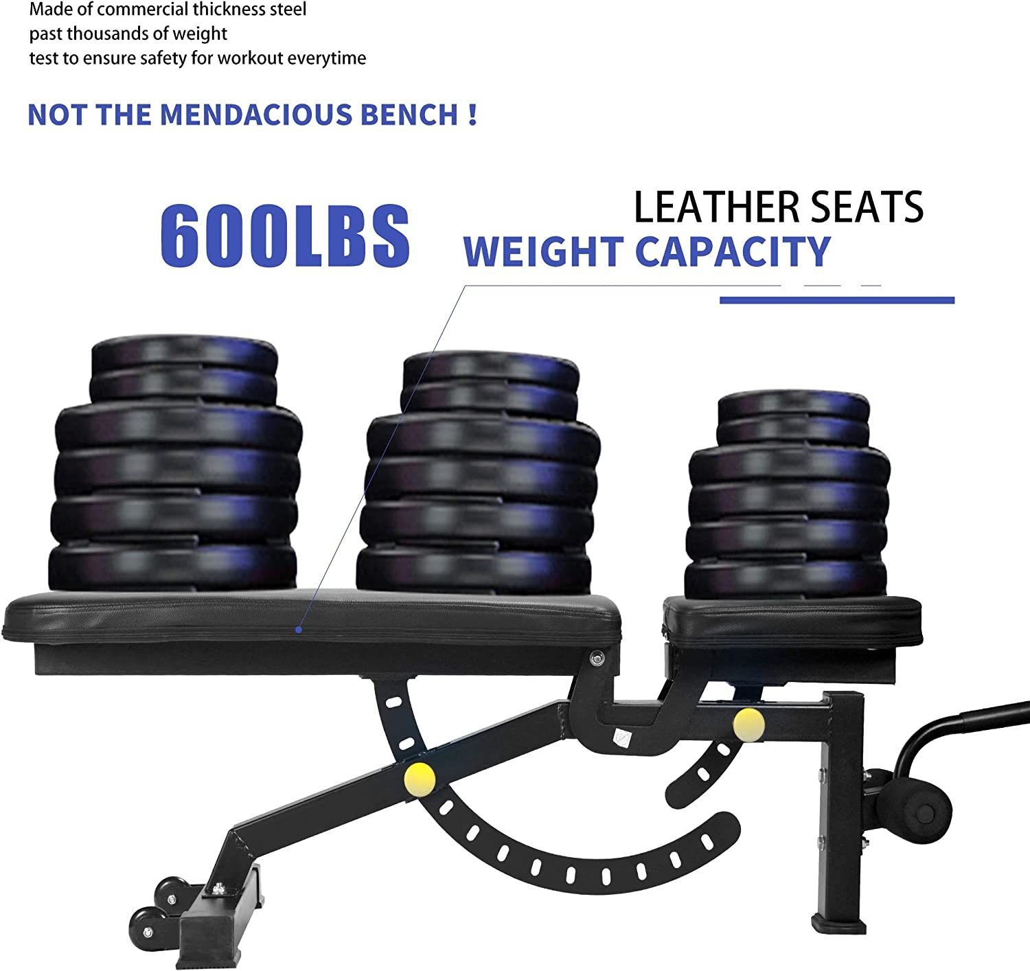 Adjustable Strength Training Bench Press Home Full Body Workout Foldable Weight Benches Gym Multi-functional Fitness Dumbbell Chair - Image 4
