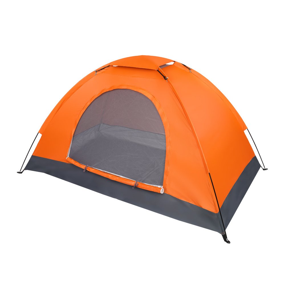Single-person Single-layer Orange Tent - Image 3