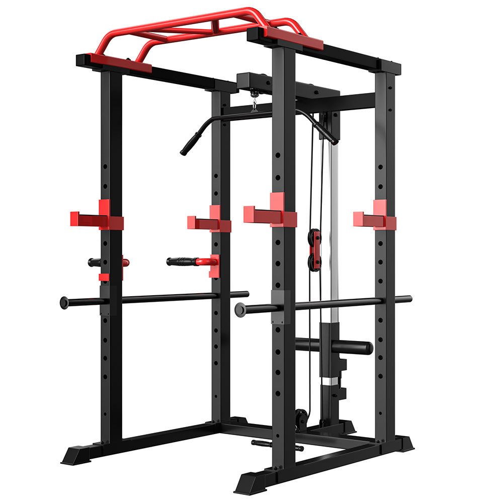 Multi-functional Power Cage Home Adjustable Pullup Squat Rack Capacity Comprehensive Fitness Barbell Rack - Image 6